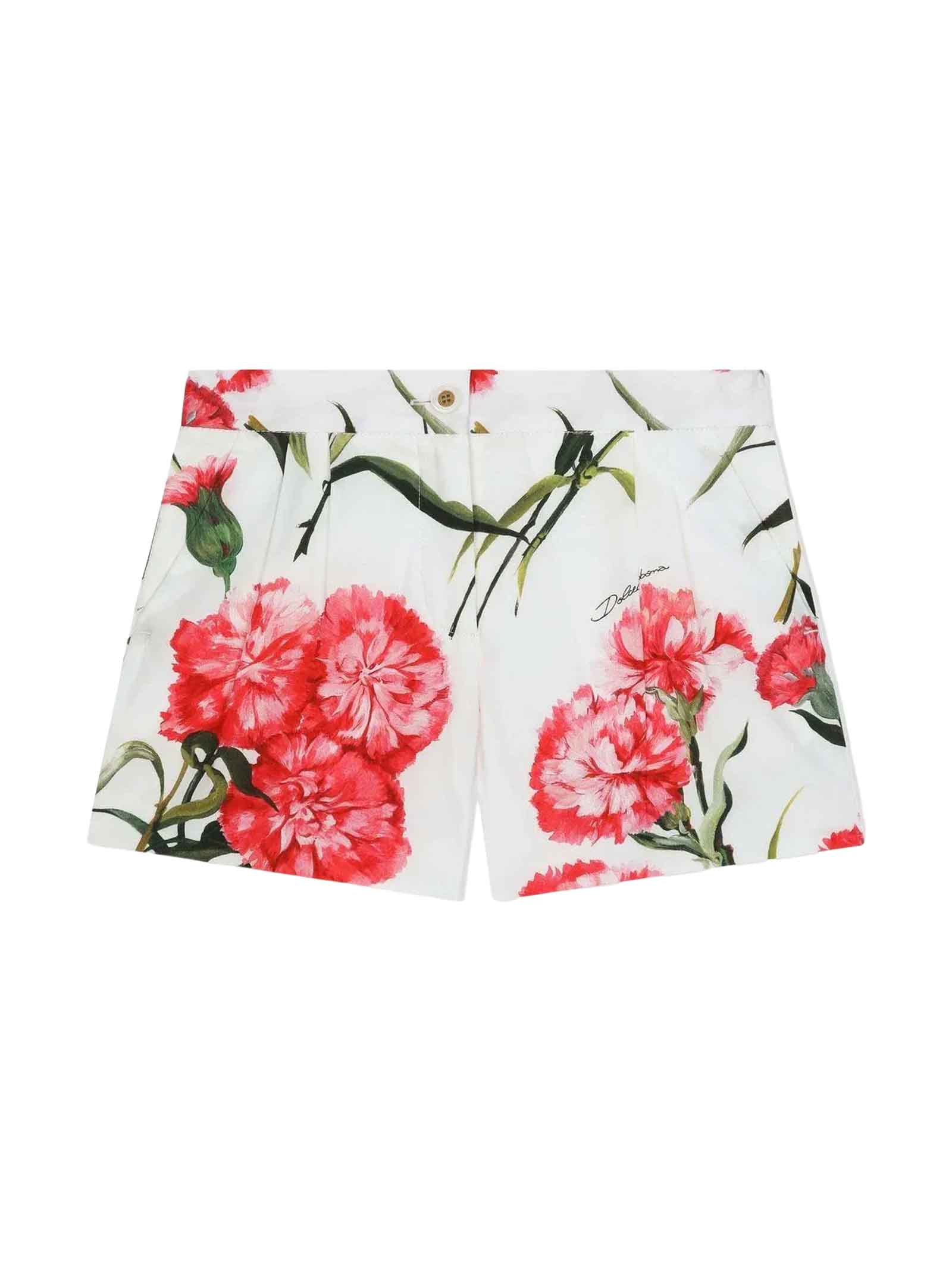 Shop Dolce & Gabbana White Shorts Girl