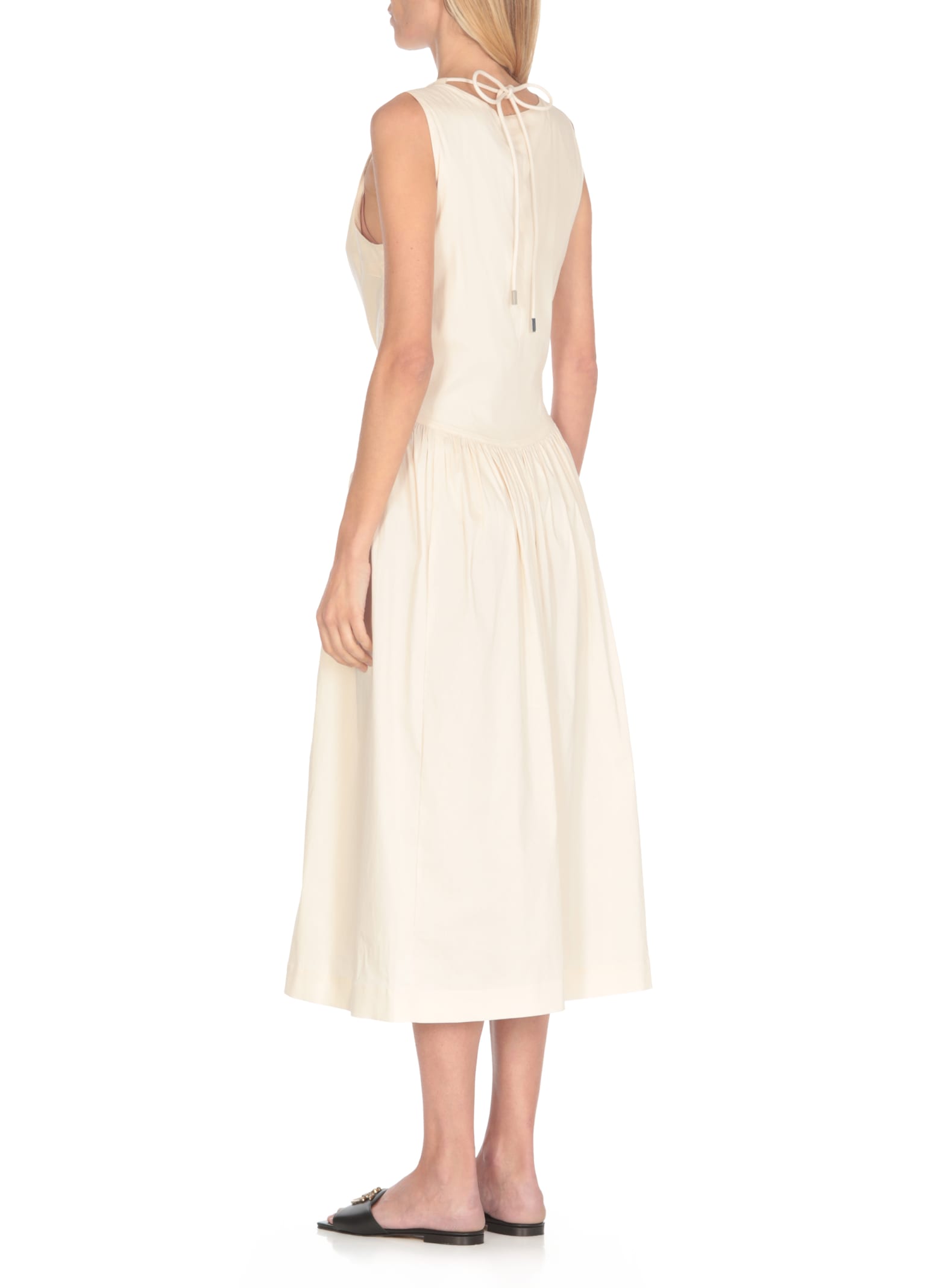 Shop Pinko Anonymous Dress In Ivory
