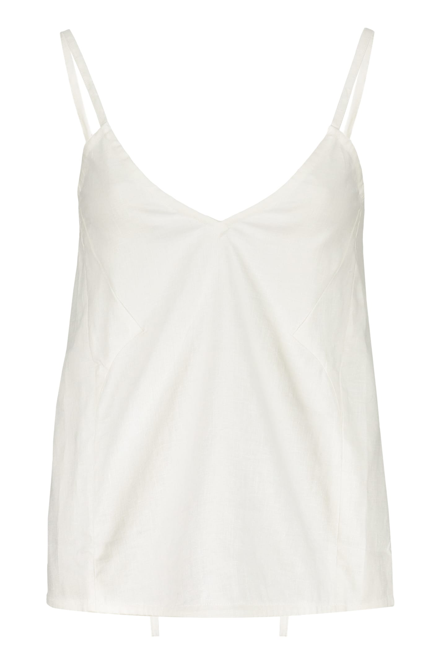 Shop Ambush Linen Blend Tank Top In White