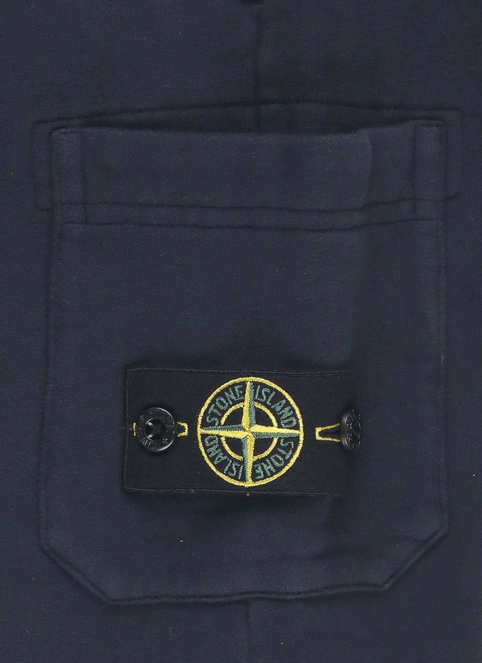 Shop Stone Island Pants With Logo In Blue