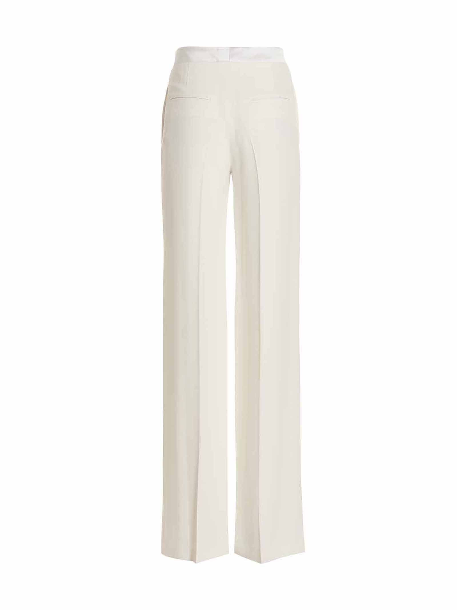 Shop Ermanno Scervino Carrot Fit Pants In White