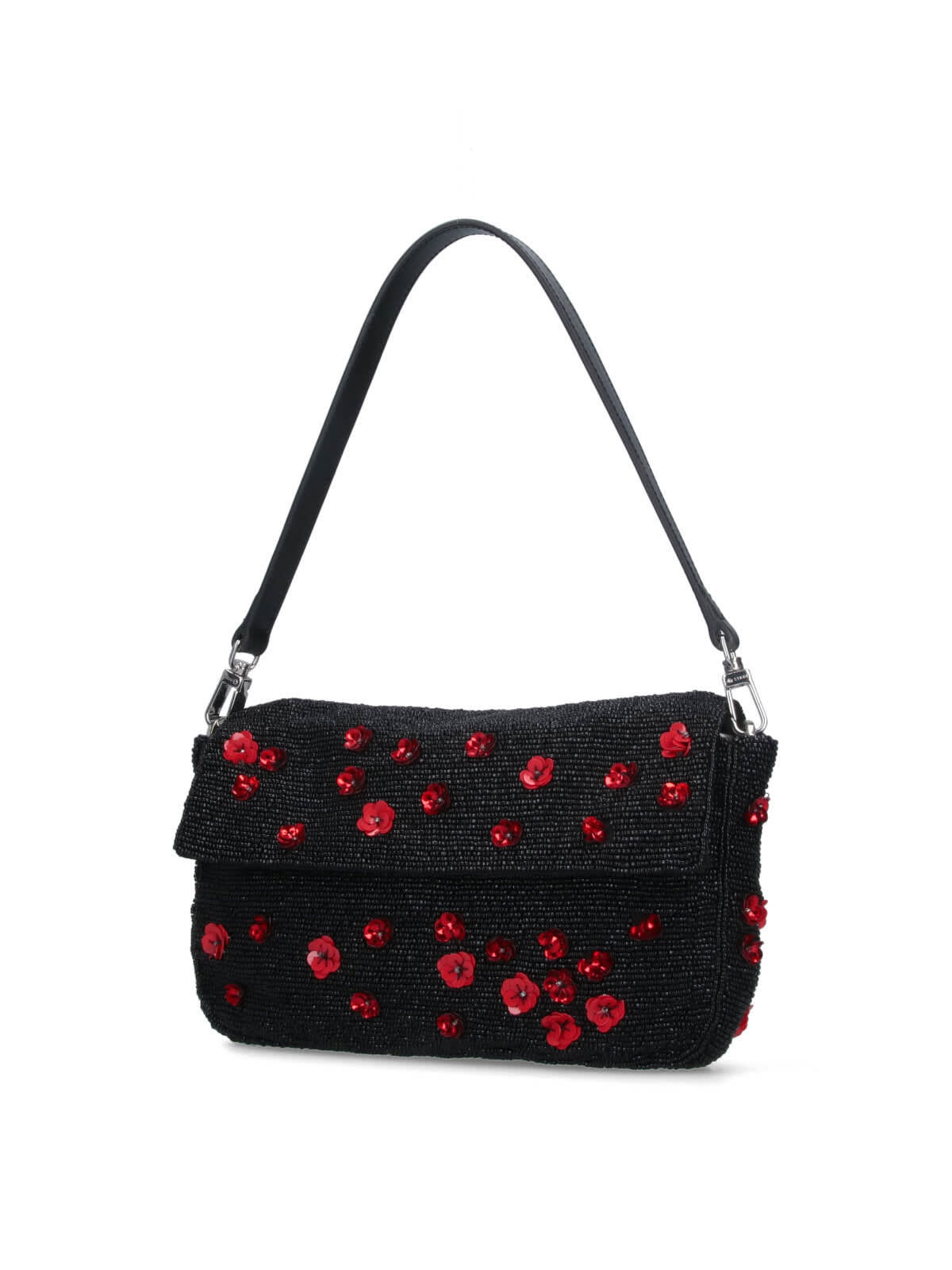 STAUD TIMMY POPPY RHINESTONE SHOULDER BAG 