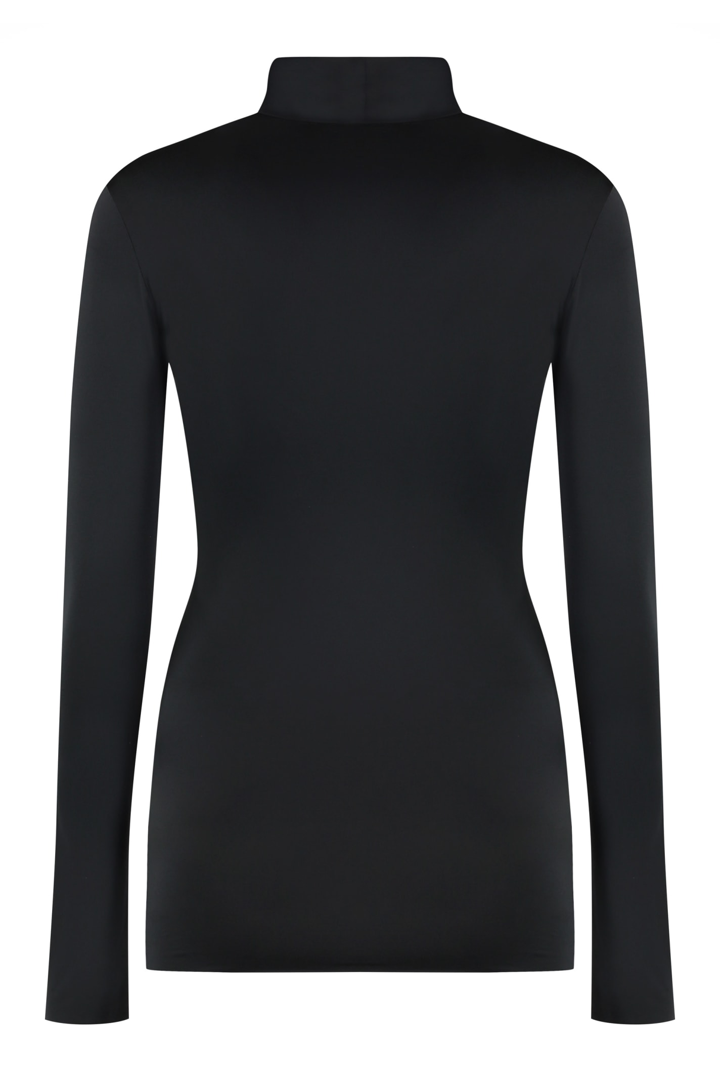 Shop Prada Jersey Top In Black