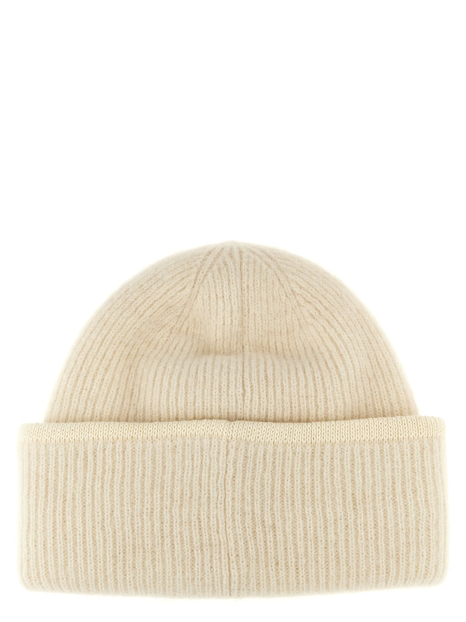 Shop Jacquemus Le Bonnet Gros Grain Beanie In White