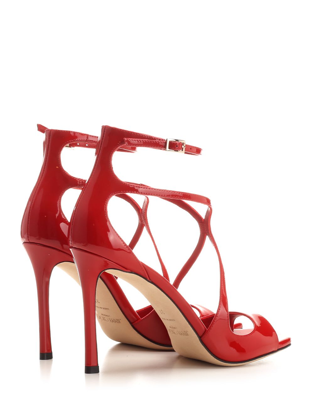 Shop Jimmy Choo Azia Patent Pump In Red