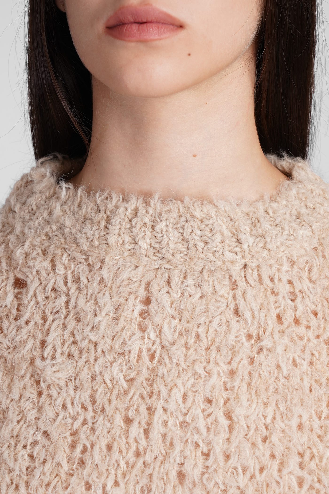 Shop Haikure Ginny Knitwear In Beige Acrylic