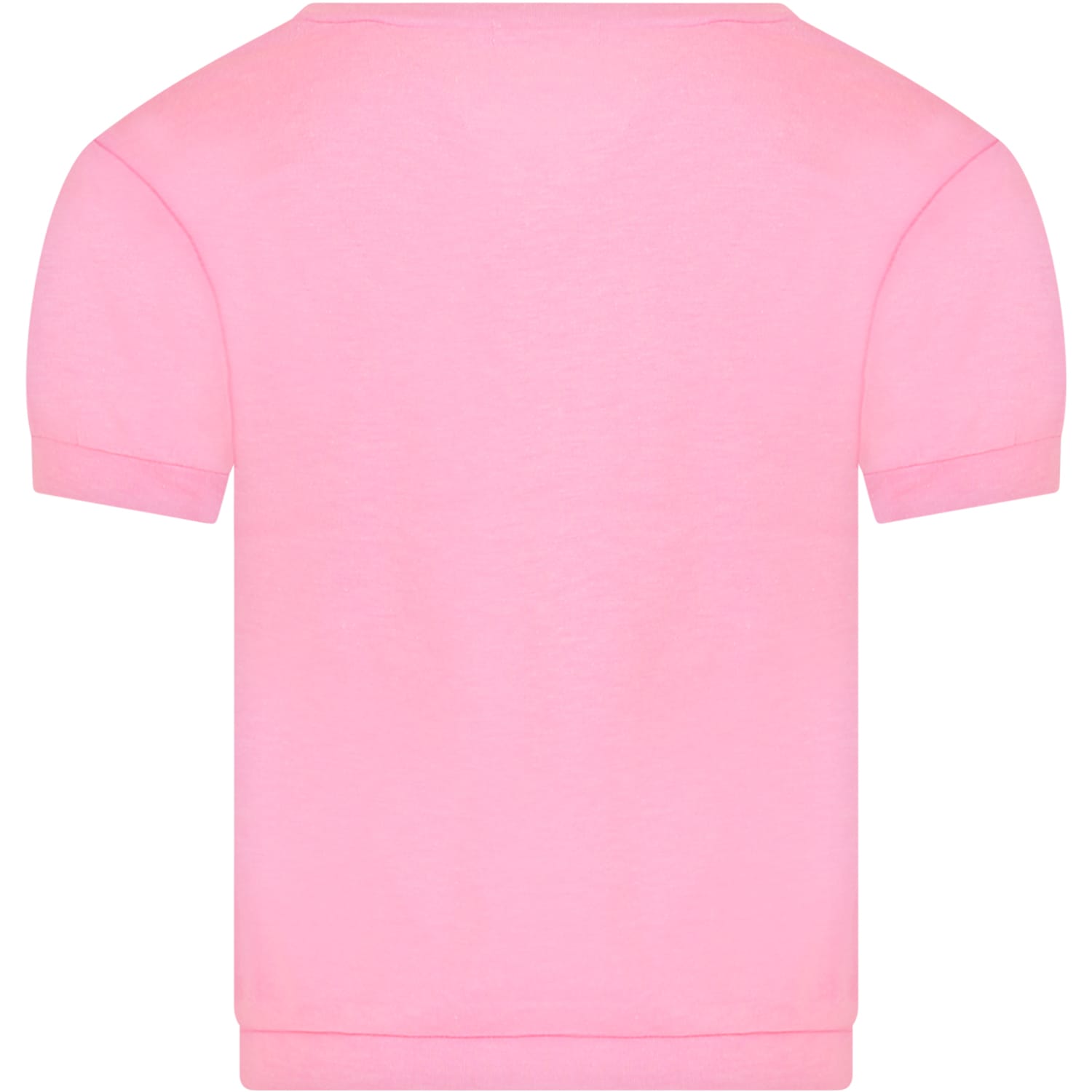 Shop Billieblush Pink T-shirt For Girl With Sequins