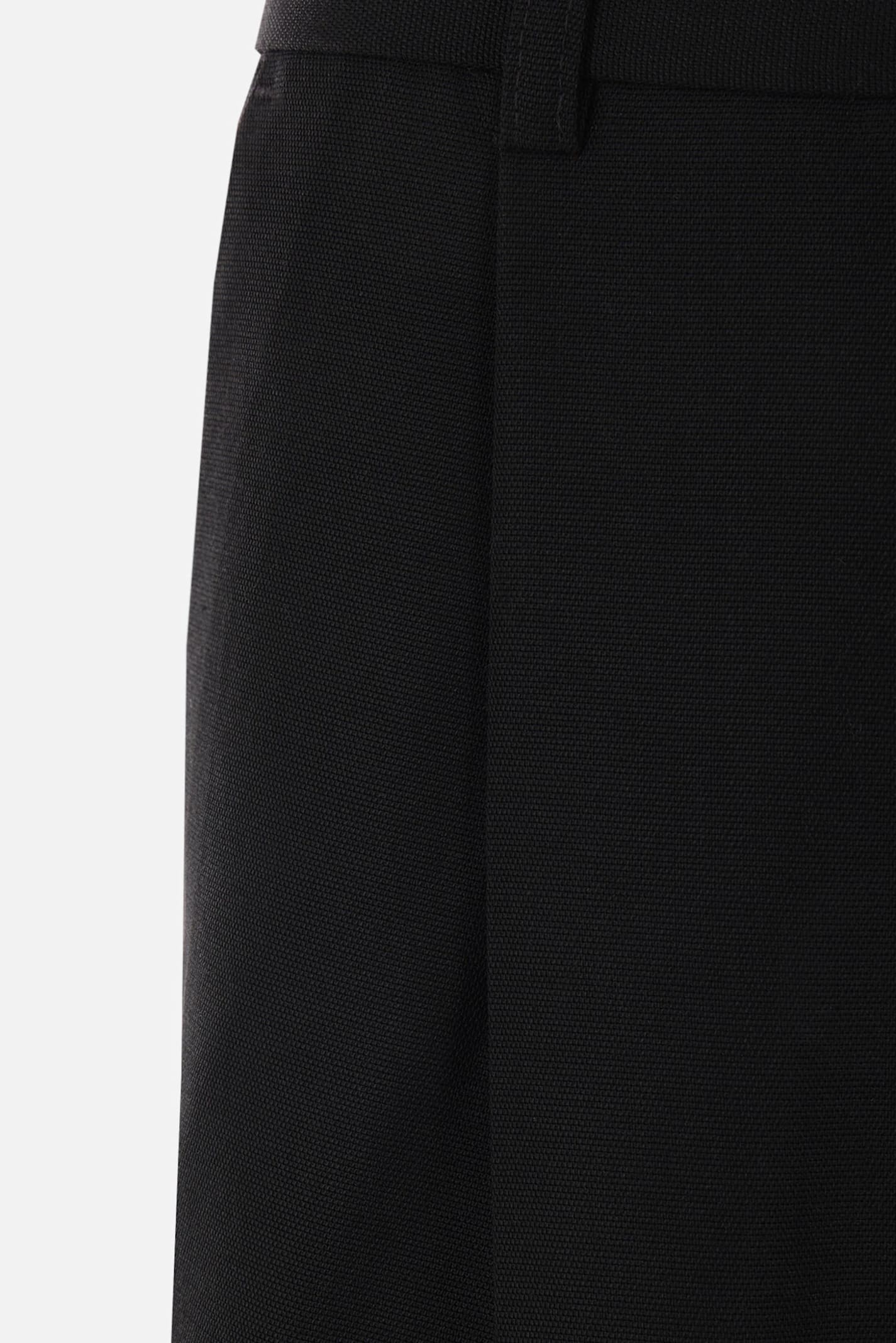Totême Toteme Wool Blend Trousers In Black