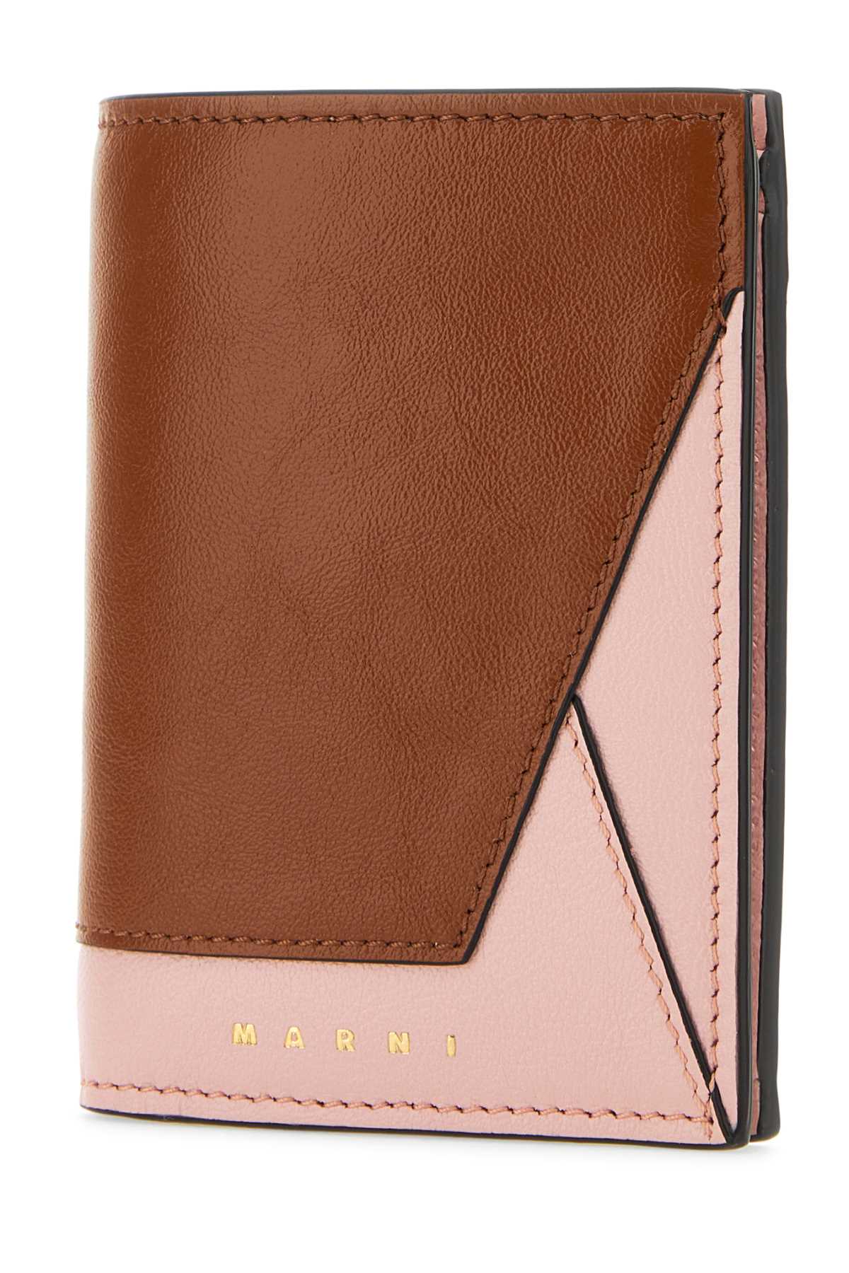 Shop Marni Two-tone Leather Wallet In Zo670