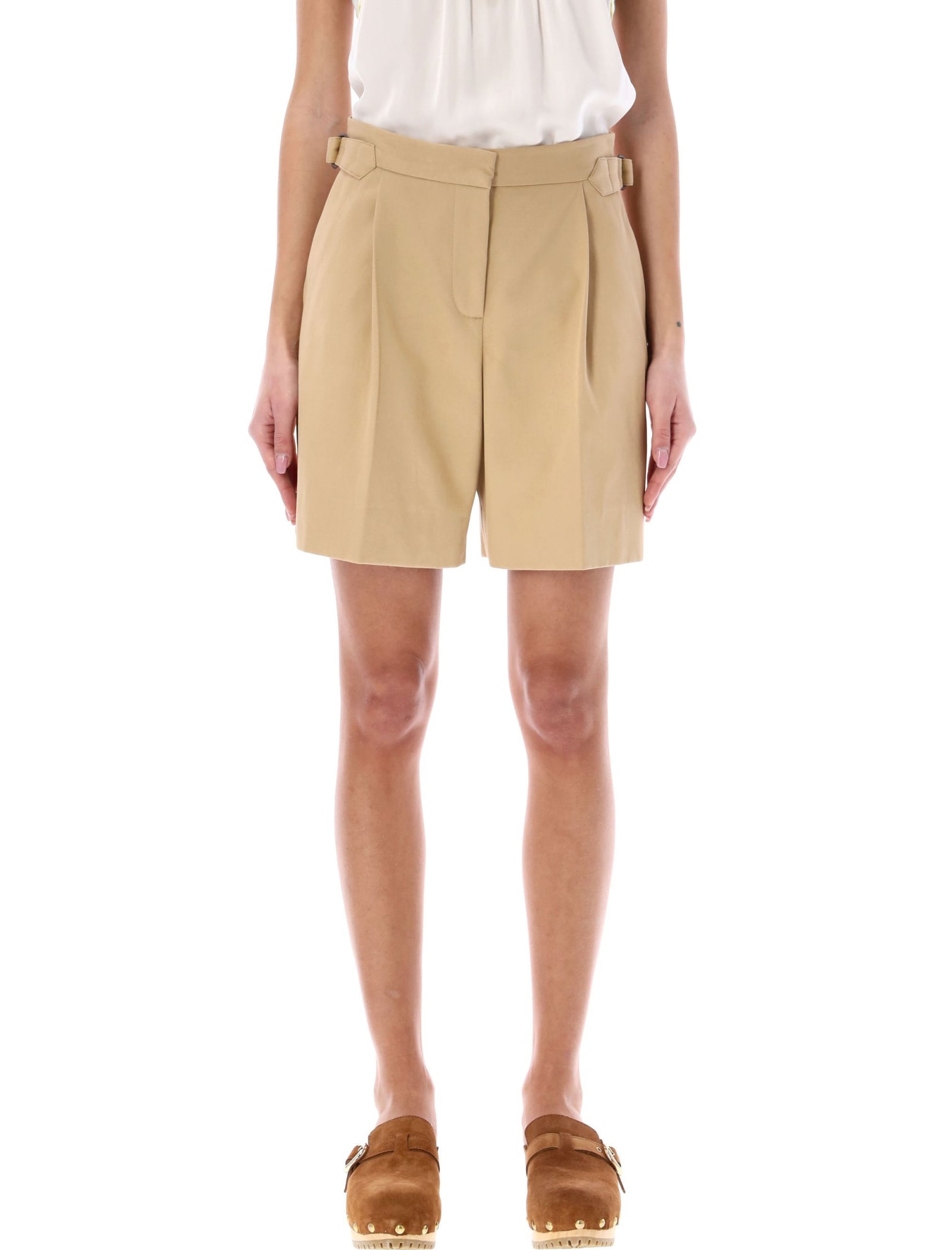 SEE BY CHLOÉ PLEATED BERMUDA SHORTS