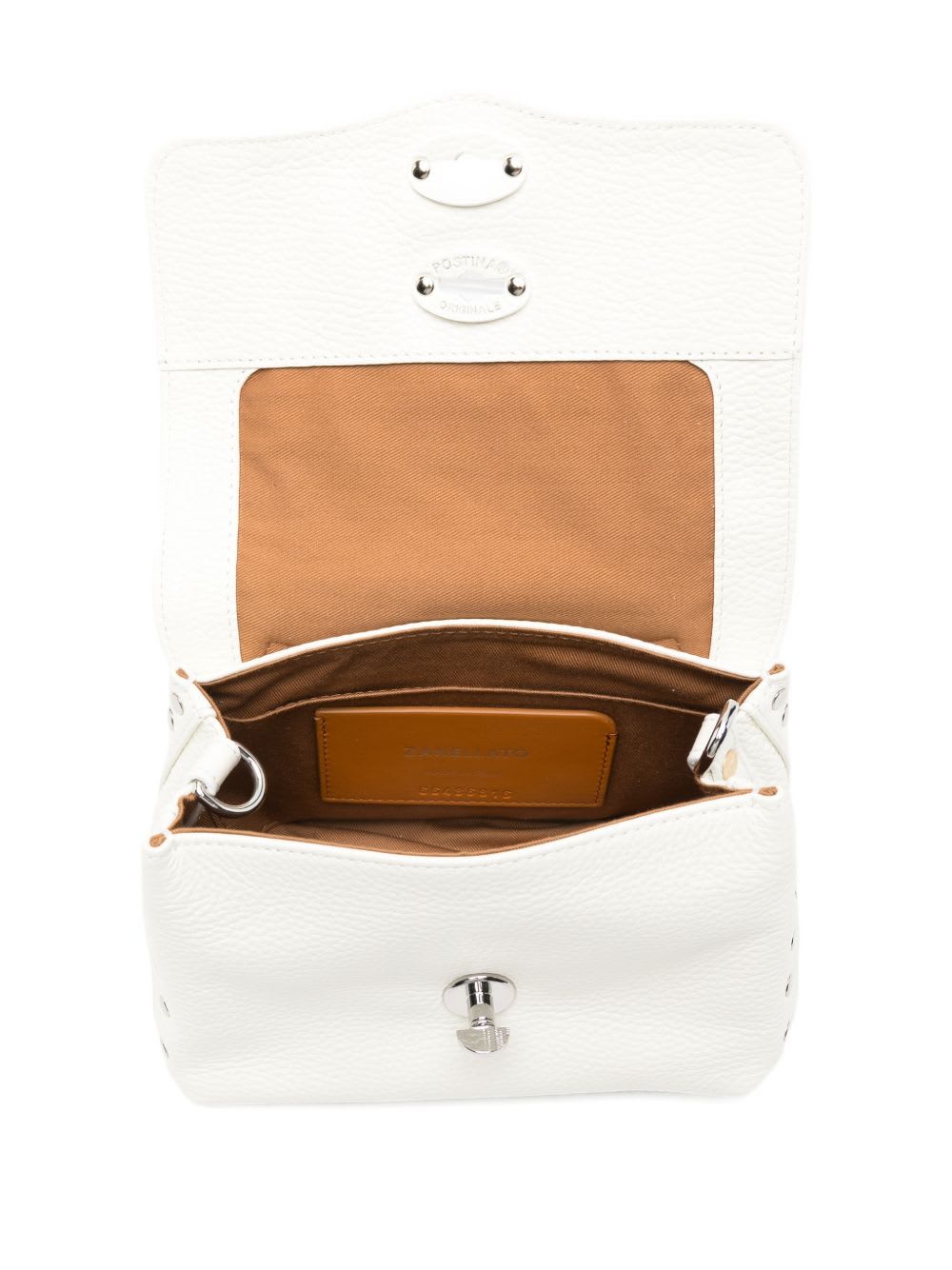 Zanellato Postina Daily Baby Leather Handbag In White