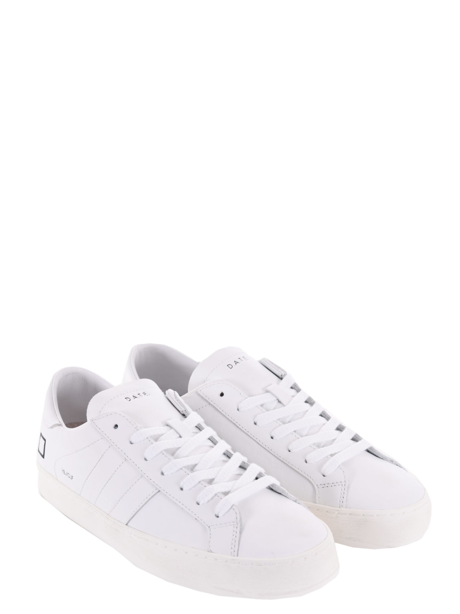 Shop Date D.a.t.e. Mens Sneakers In Leather In White