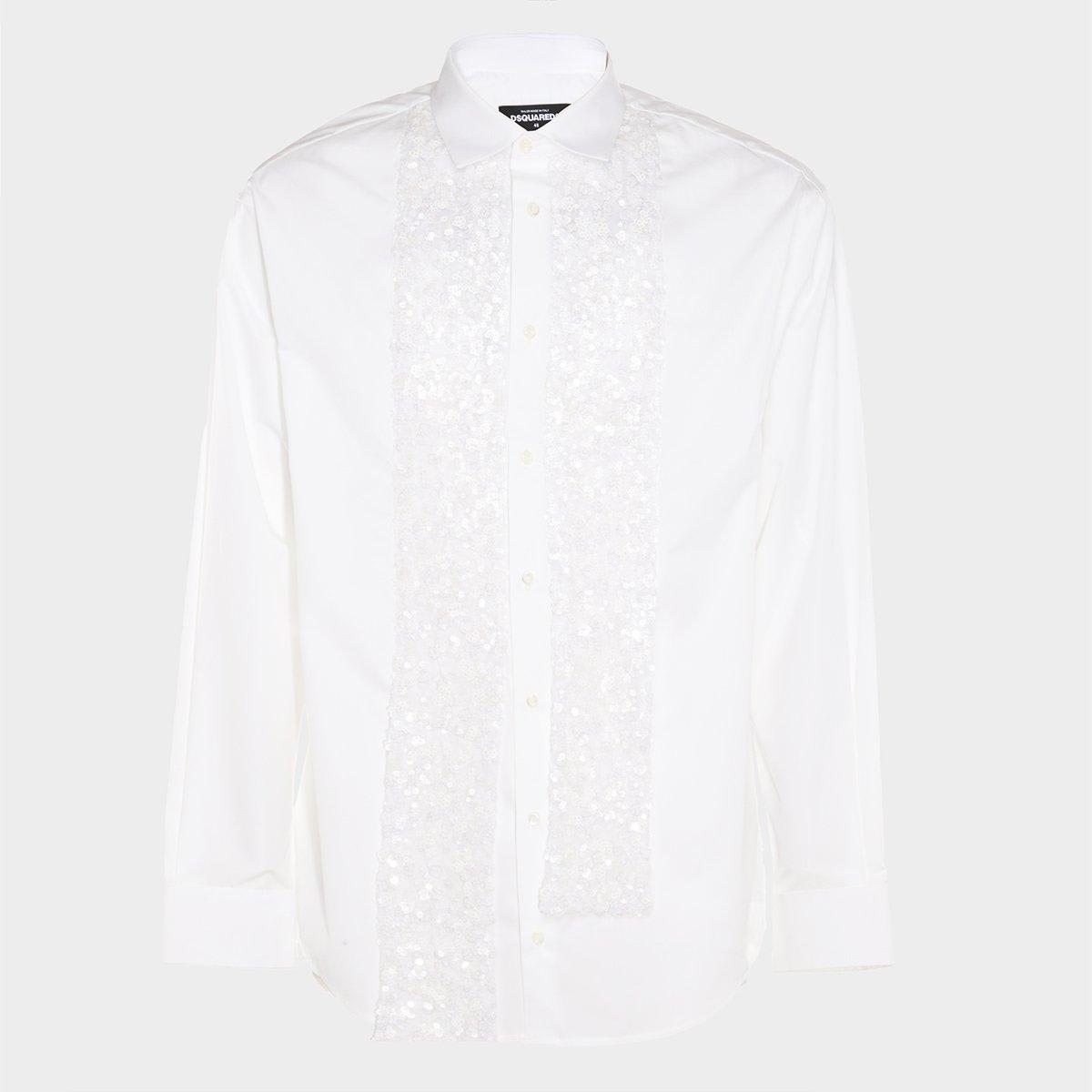 Sequin Embellished Buttoned Shirt