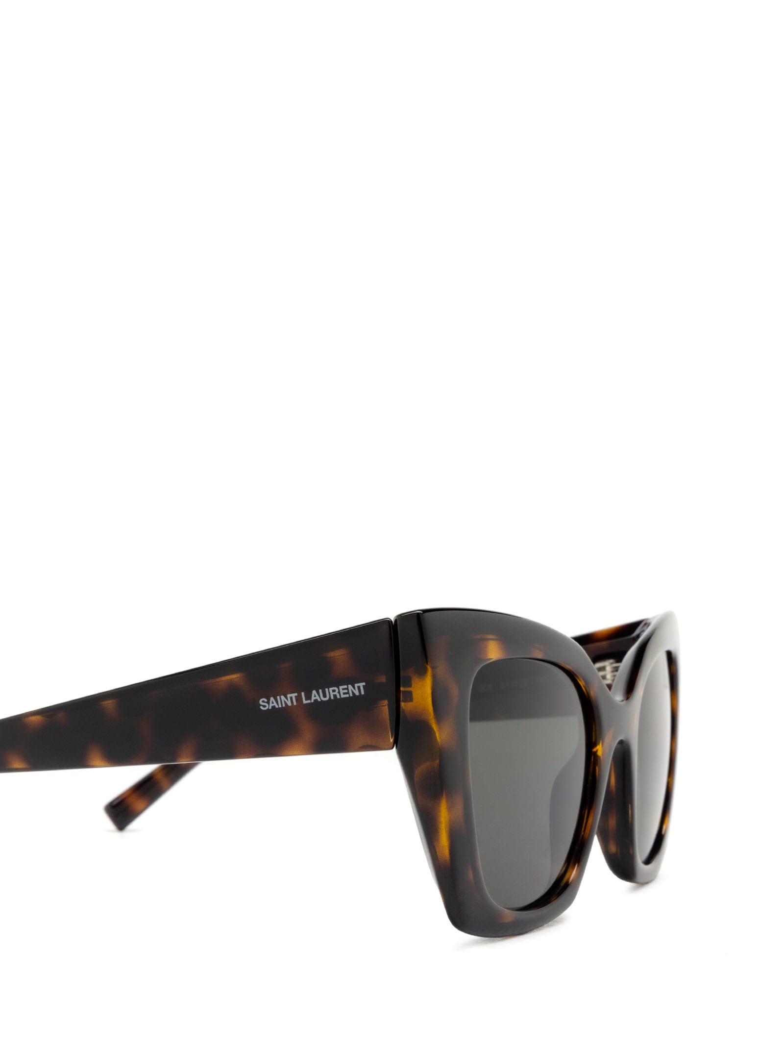 Shop Saint Laurent Sl 552 Havana Sunglasses
