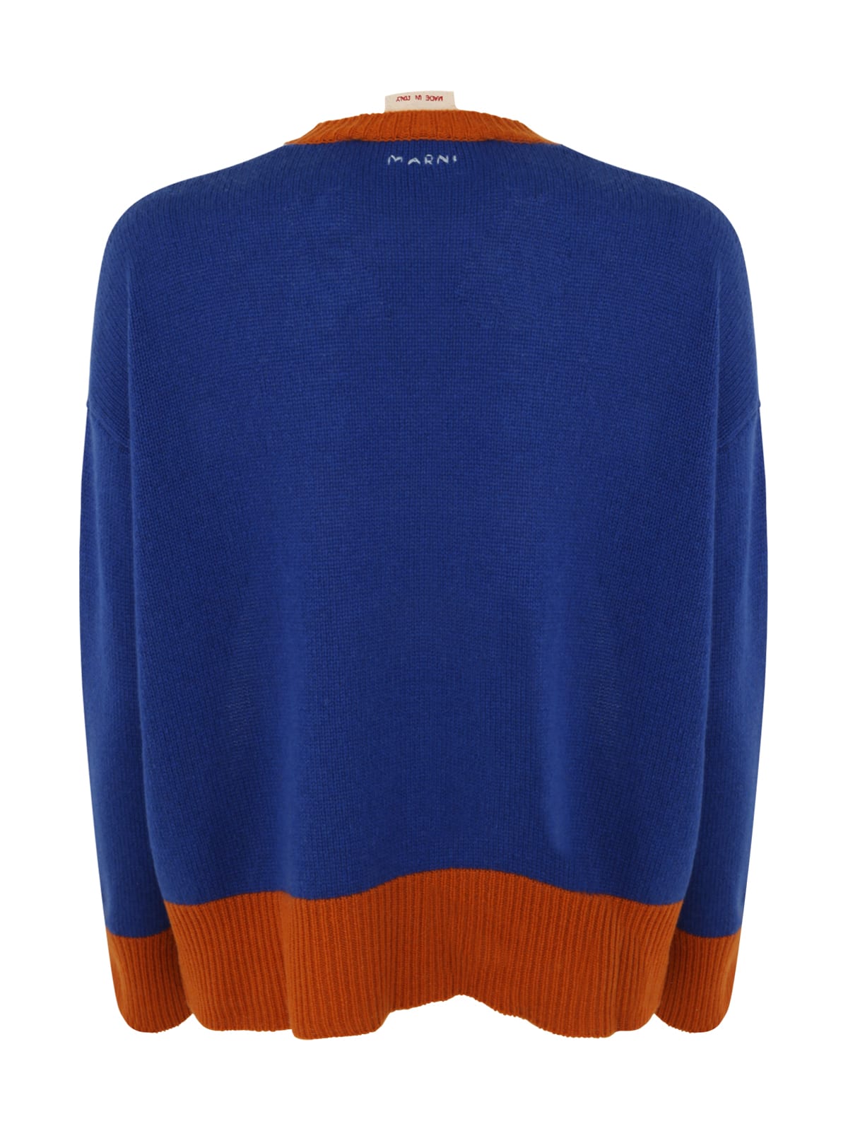 Shop Marni Roundneck Sweater In Cloud