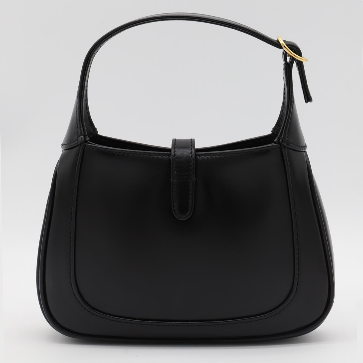 Shop Gucci Black Leather Jackie Shoulder Bag