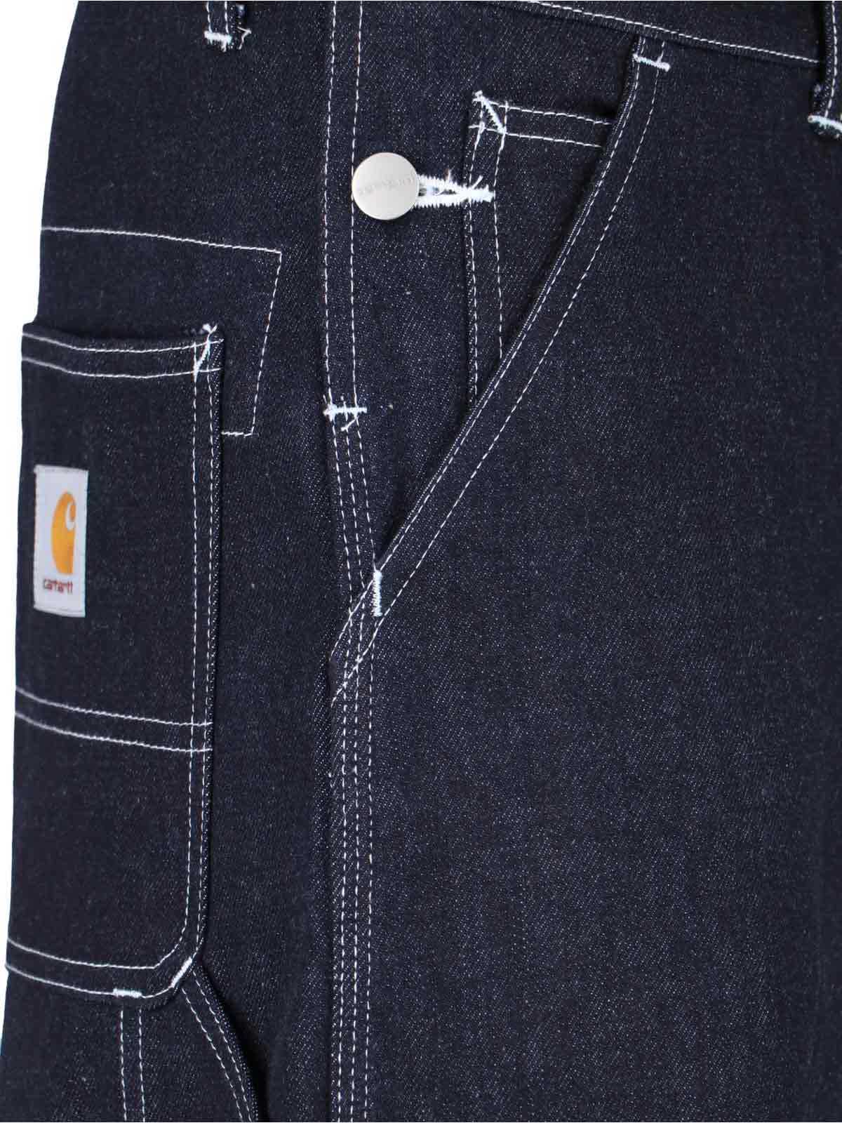 Shop Junya Watanabe X Carhartt Wip Carpenter Jeans In Blue