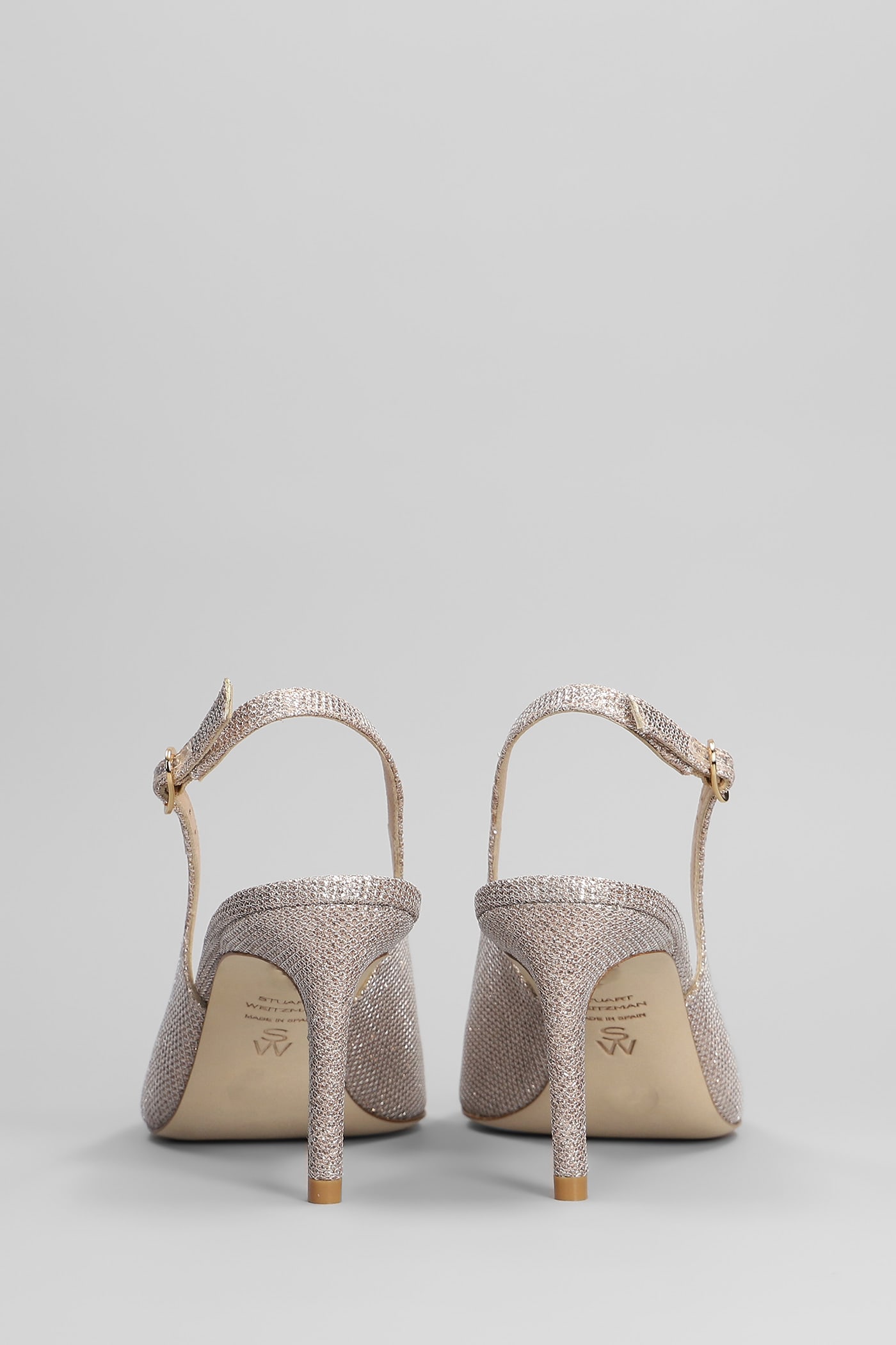Stuart Weitzman Stuart Power Lsgbk 7 Pumps In Gold Leather In Gold