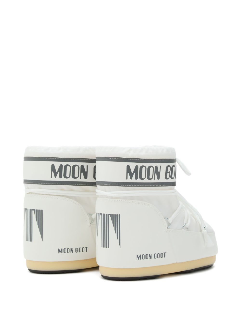 Moon Boot Icon Low Nylon White Snow Boots In White