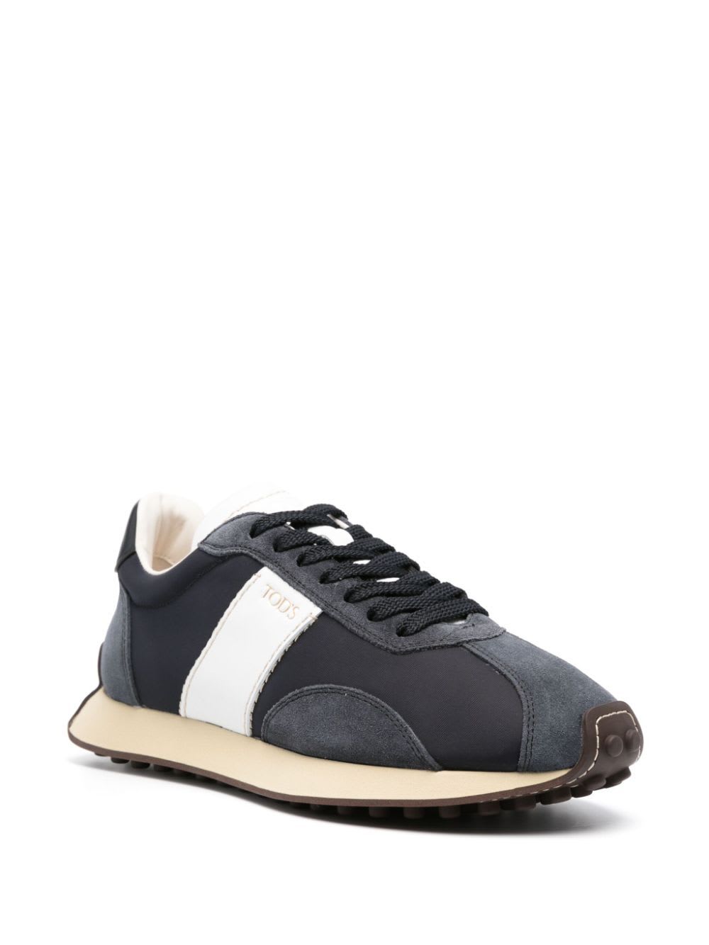 Shop Tod's Sneakers In V Blue White