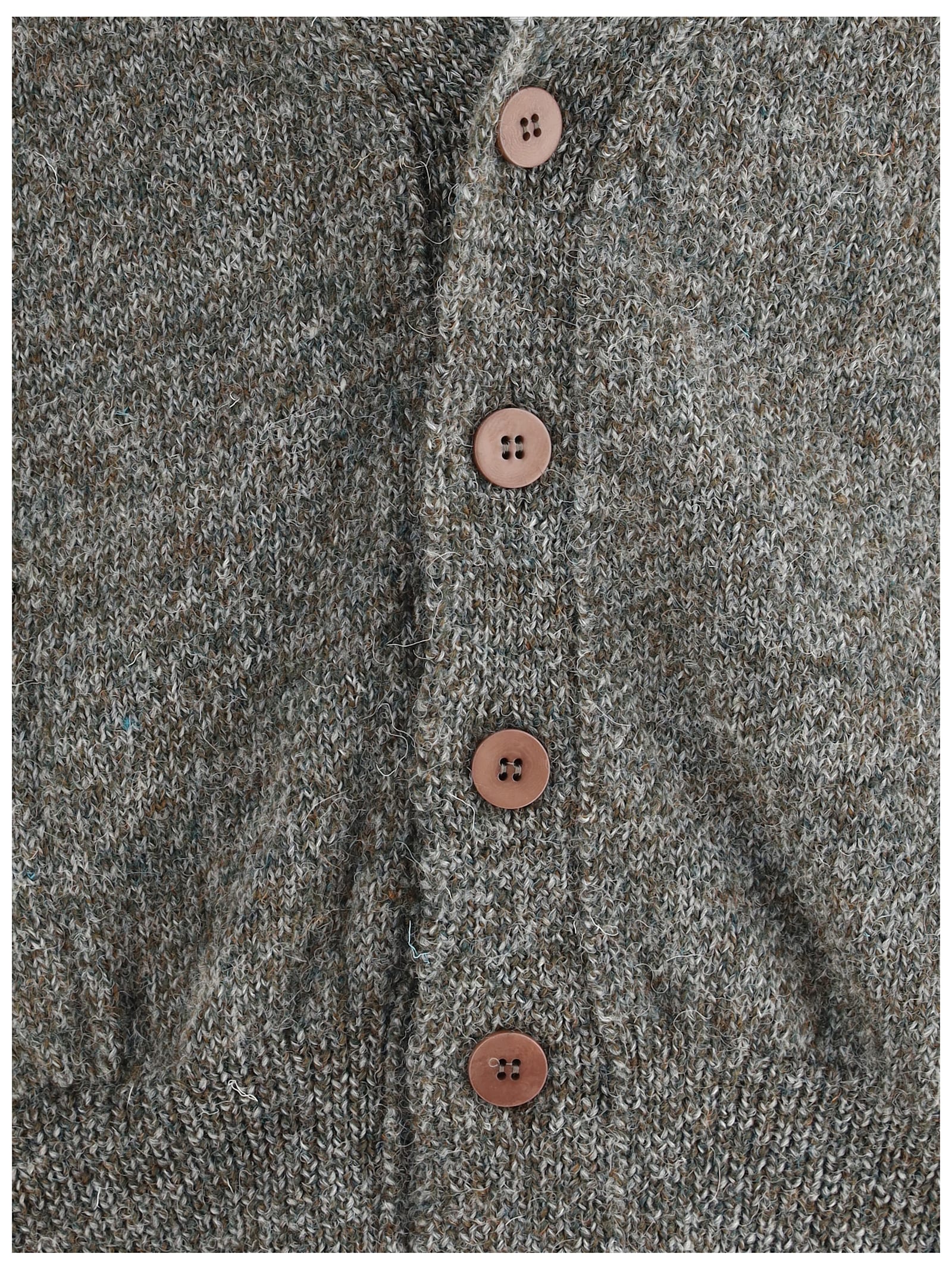Magliano Grampa Baby Buttoned Cardigan In Gray