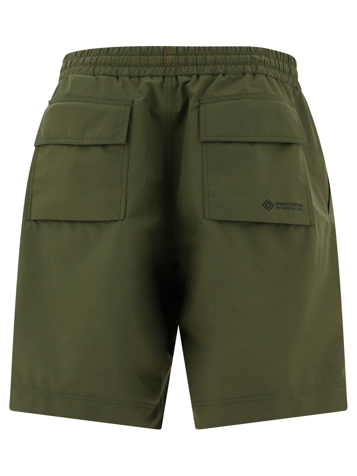 Shop Moncler Drawstring Bermuda Shorts