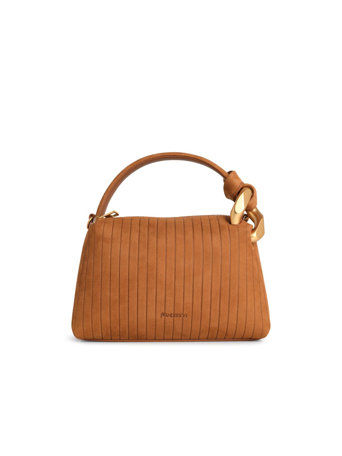 Jw Anderson Pleated Cross-body Bag Gold-tone Hardware In Brown