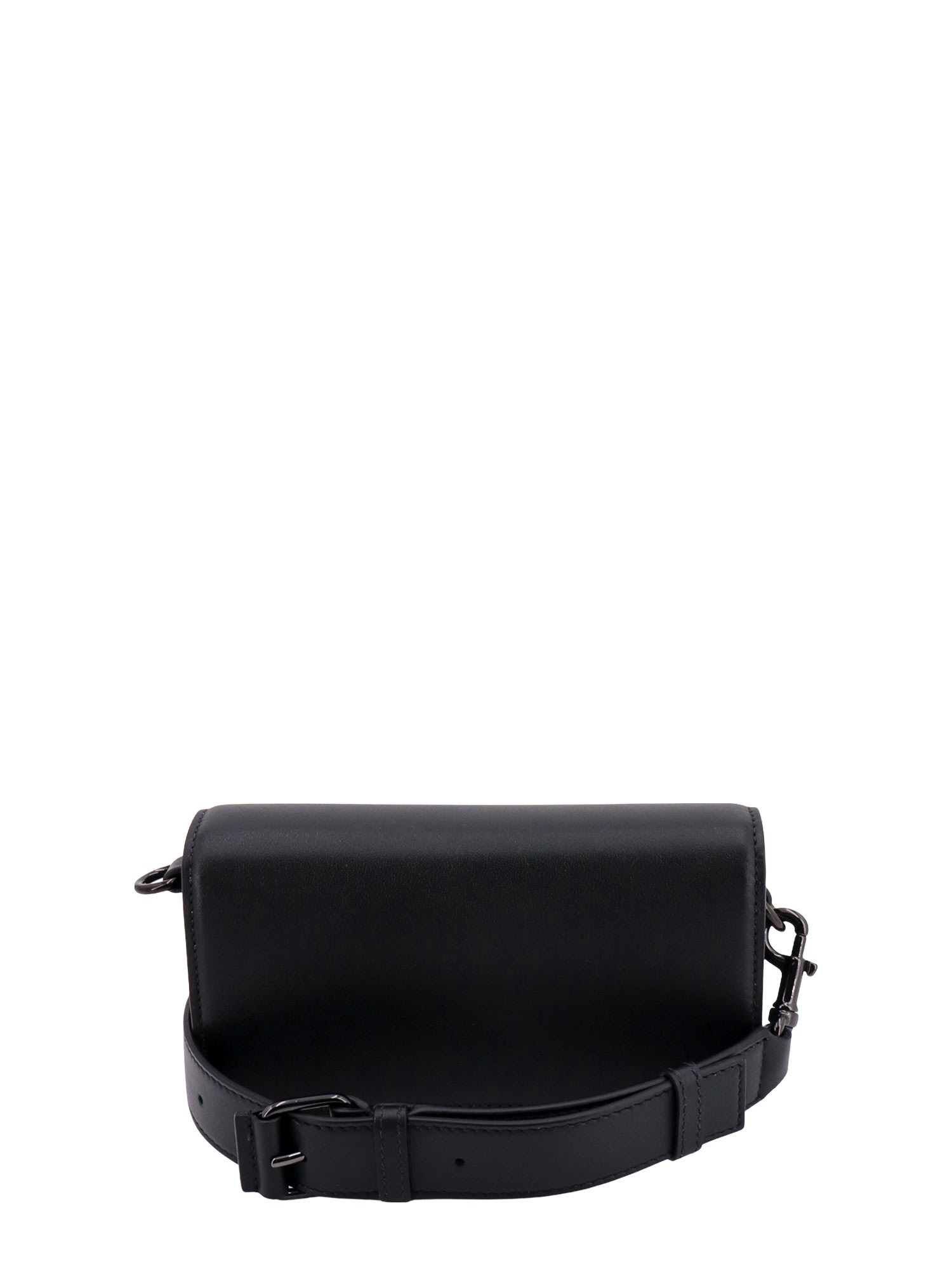 Shop Valentino Mini Locò Shoulder Bag In Black