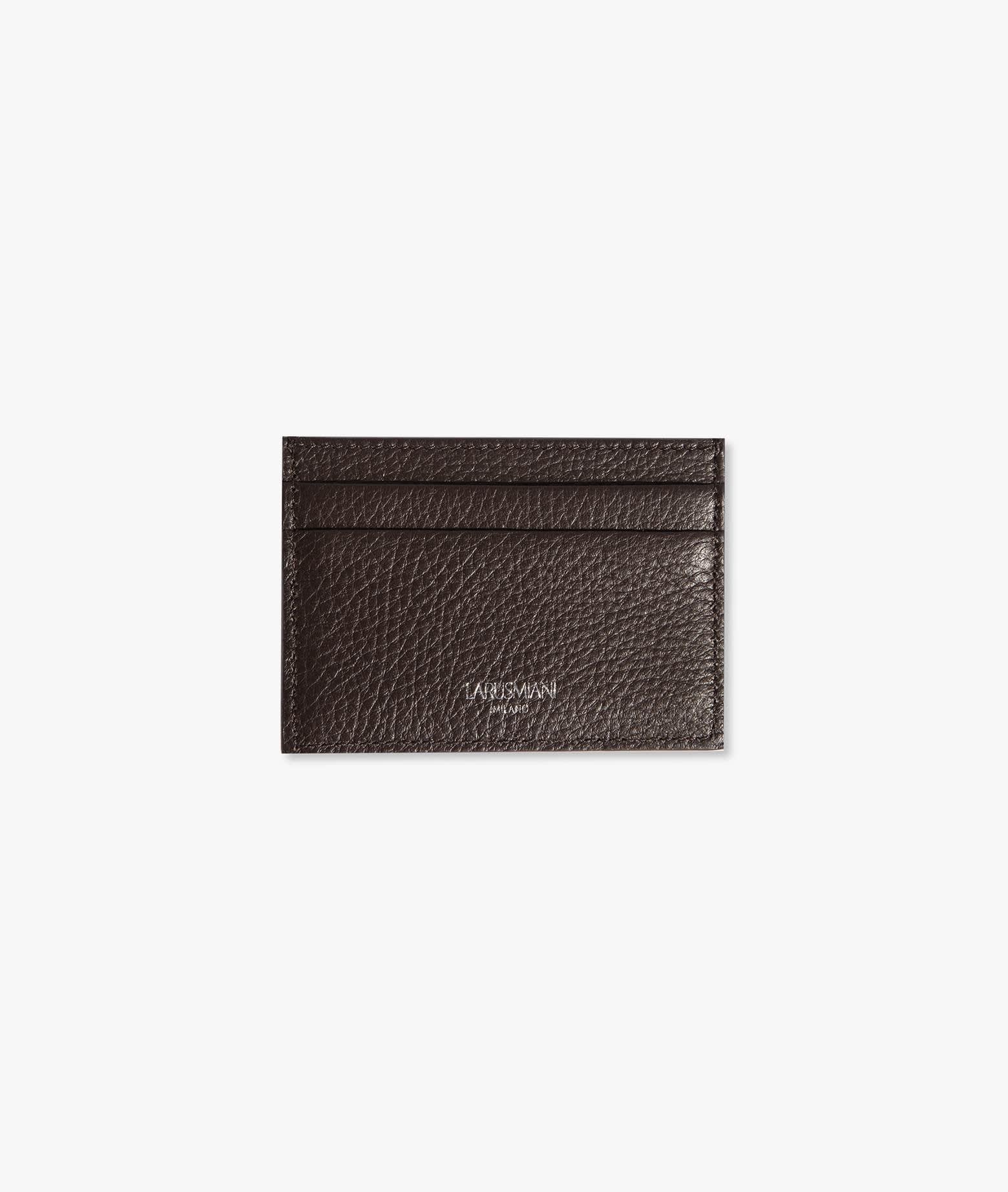 Larusmiani Horizontal Card Holder St.moritz Wallet In Brown