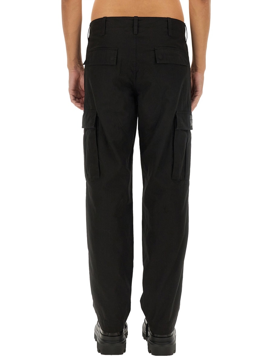 Shop Dolce & Gabbana Cargo Pants In Black