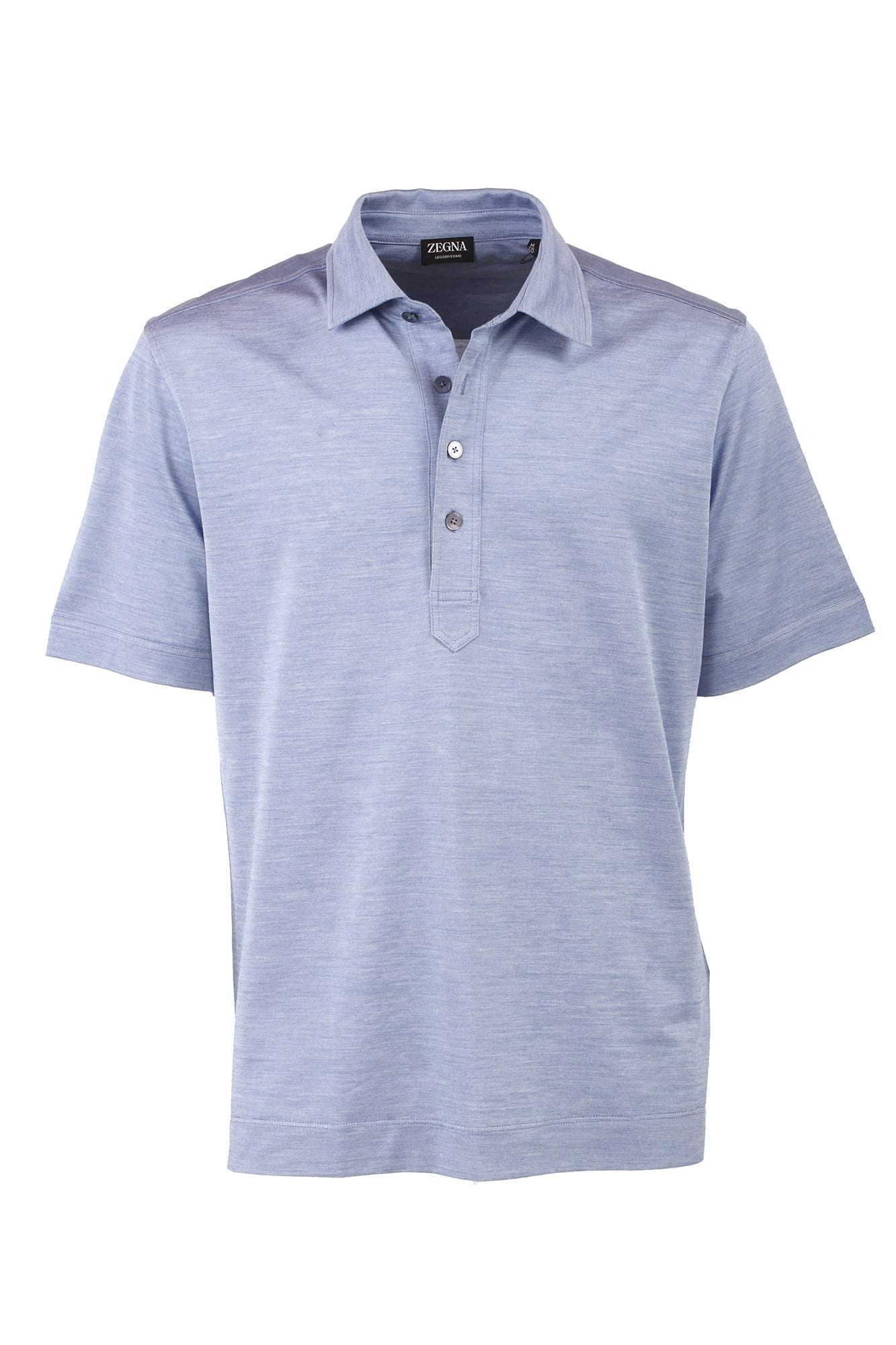 Zegna T-shirts And Polos Light Blue