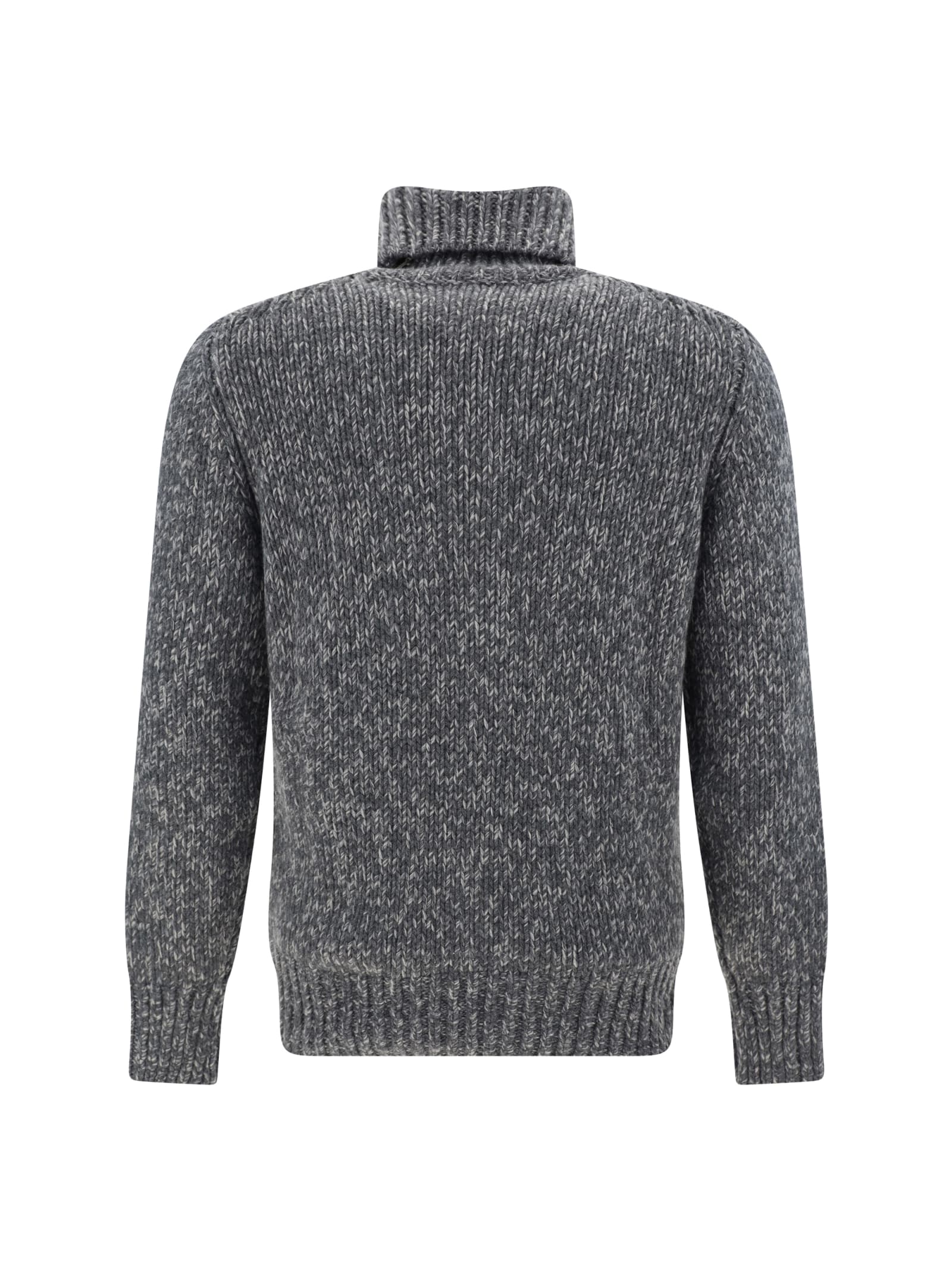 Brunello Cucinelli Man Turtleneck Grey Size 46 Cashmere In Lead