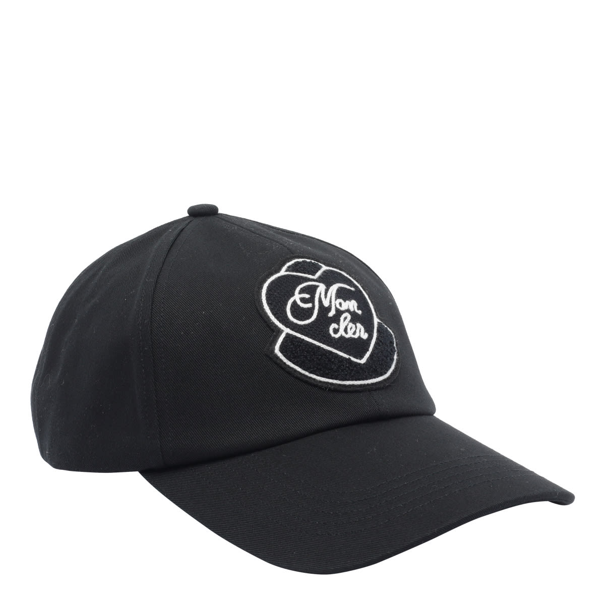 Moncler Women Logo Baseball Cap In Black