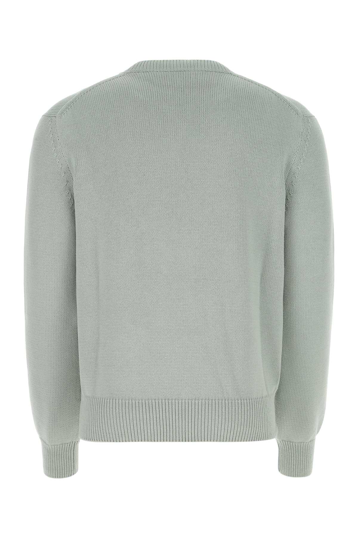 Shop Alexander Mcqueen Pastel Green Cotton Sweater In 4320