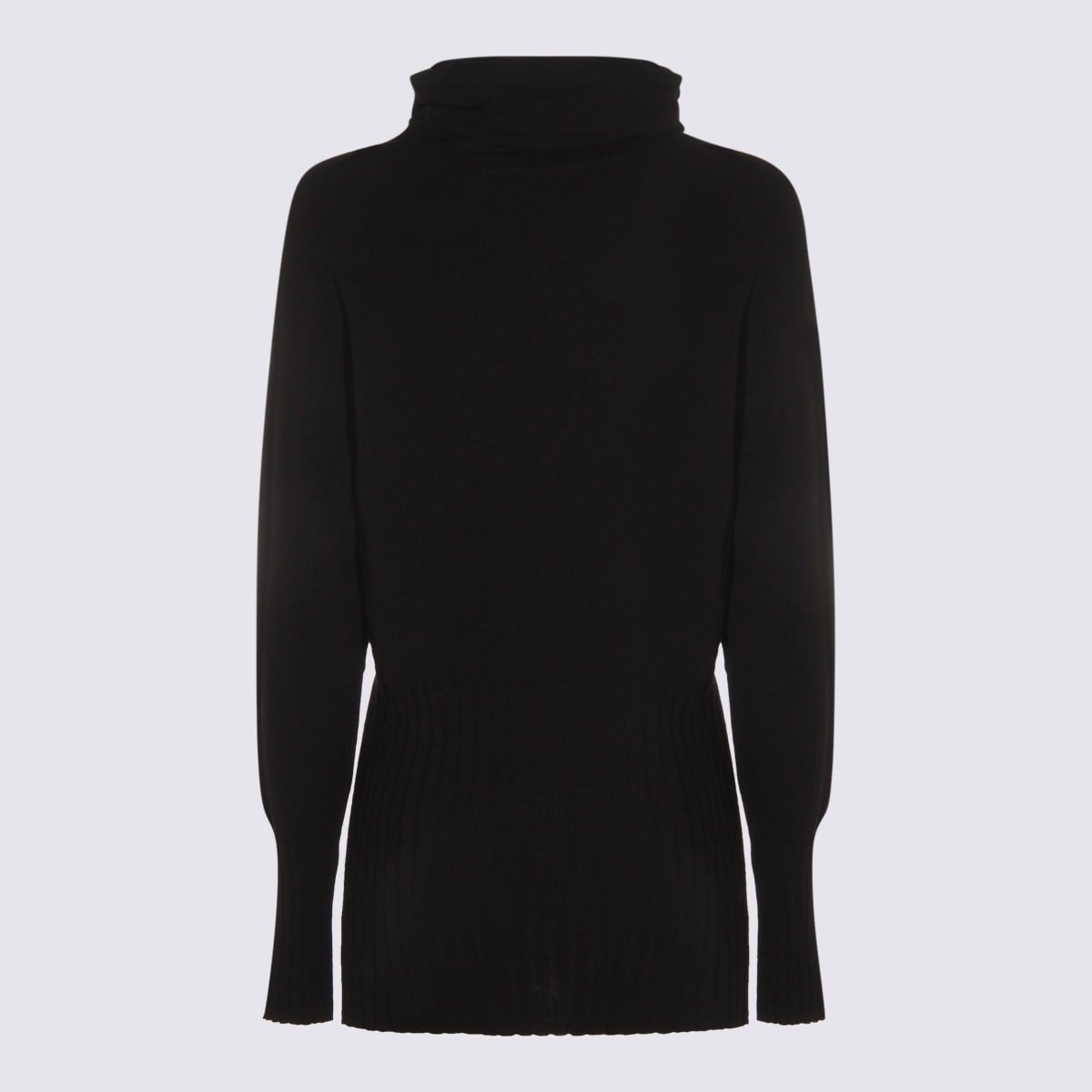 Malo Roll-neck Cashmere Jumper In Black