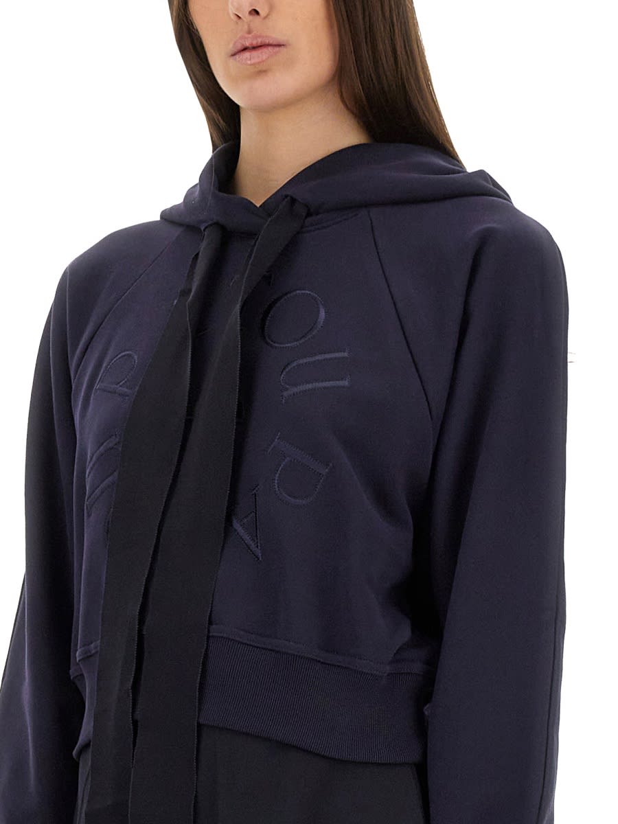 Patou Sweatshirt With Logo In Blue