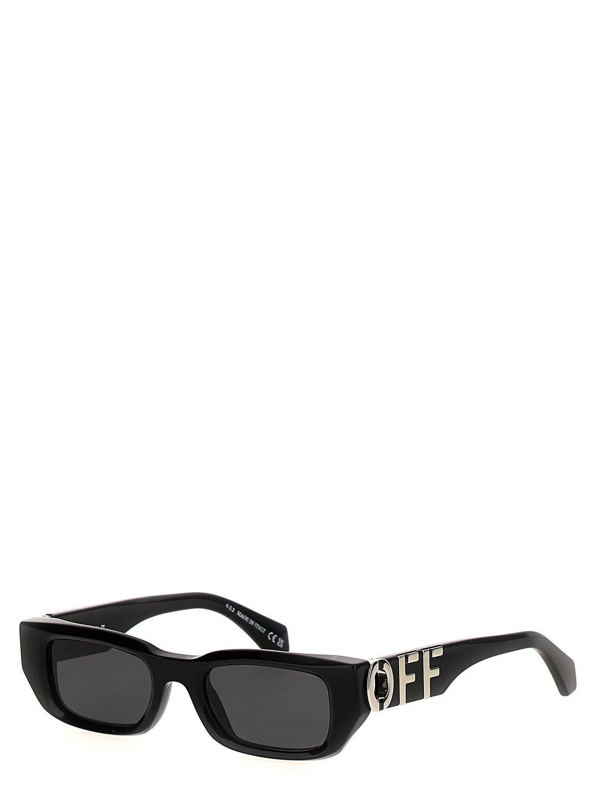 Shop Off-white Fillmore Rectangular Frame Sunglasses In Nero