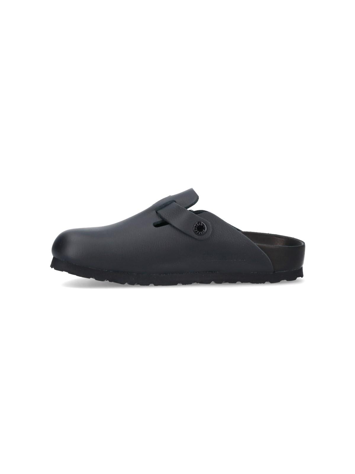 Shop Birkenstock Mules Boston In Black