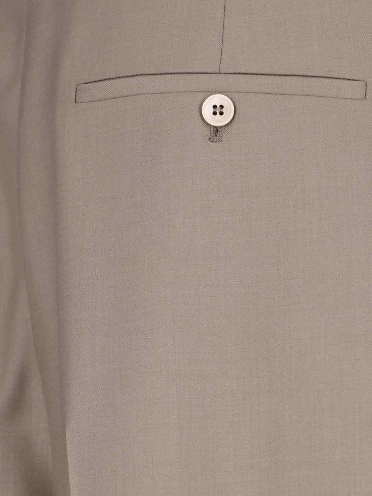 Saint Laurent Cashmere Pants In Gray