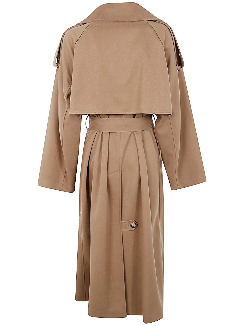 Shop Drhope Trench Coat In Camel