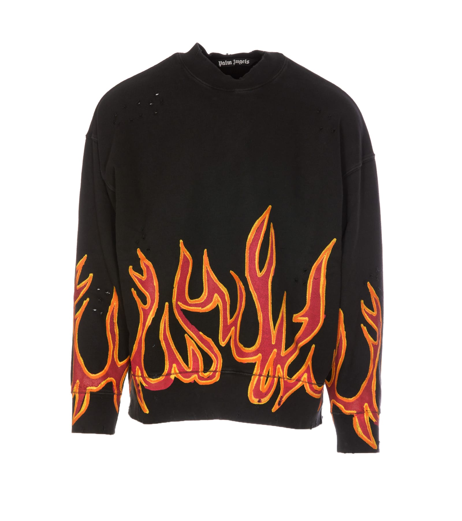 Palm Angels Graffiti Flames Sweatshirt