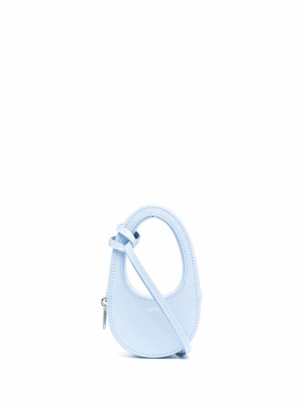 Coperni Light Blue Leather Mini Swipe Crossbody Bag