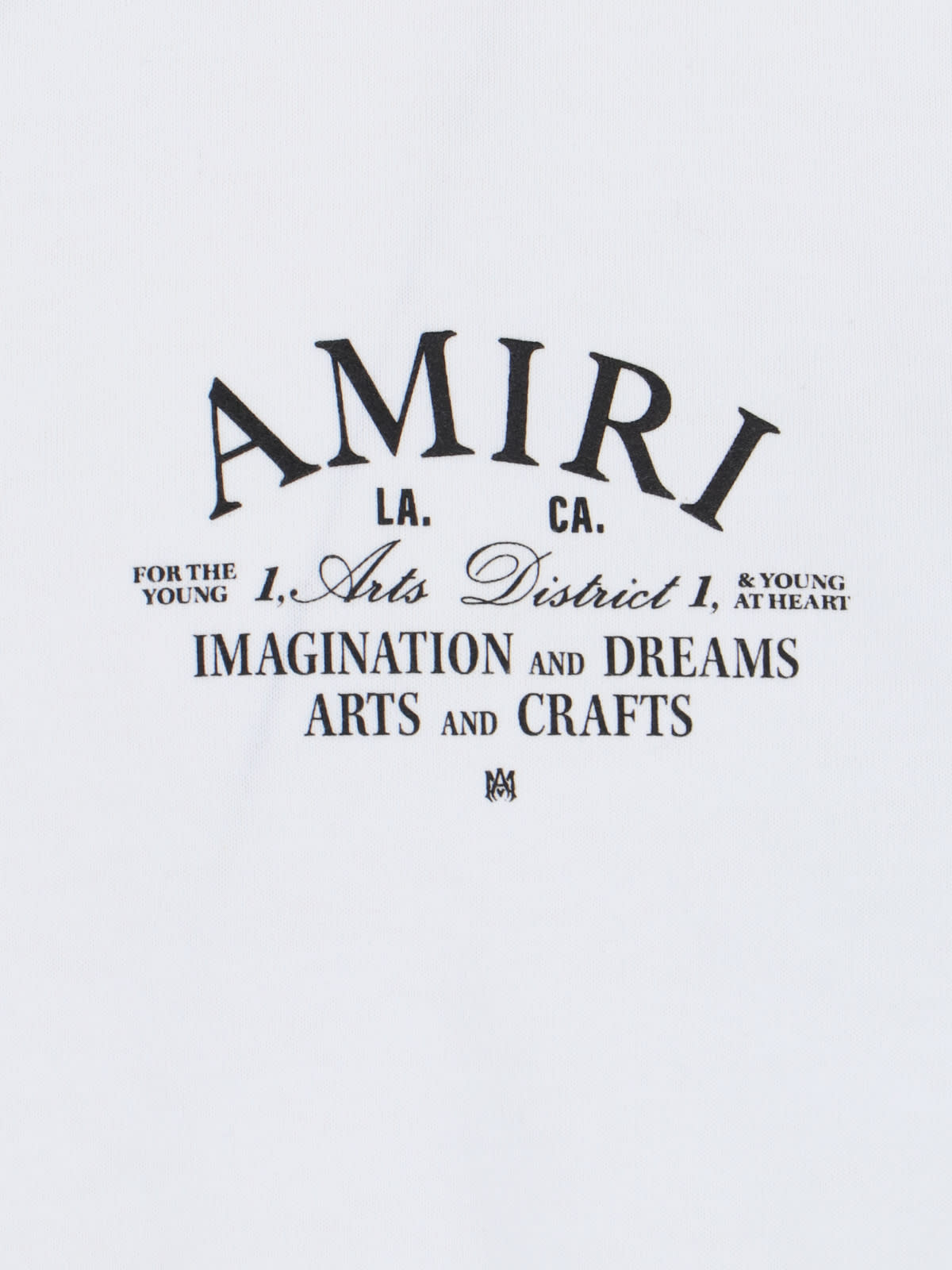 Shop Amiri Back Logo T-shirt In White