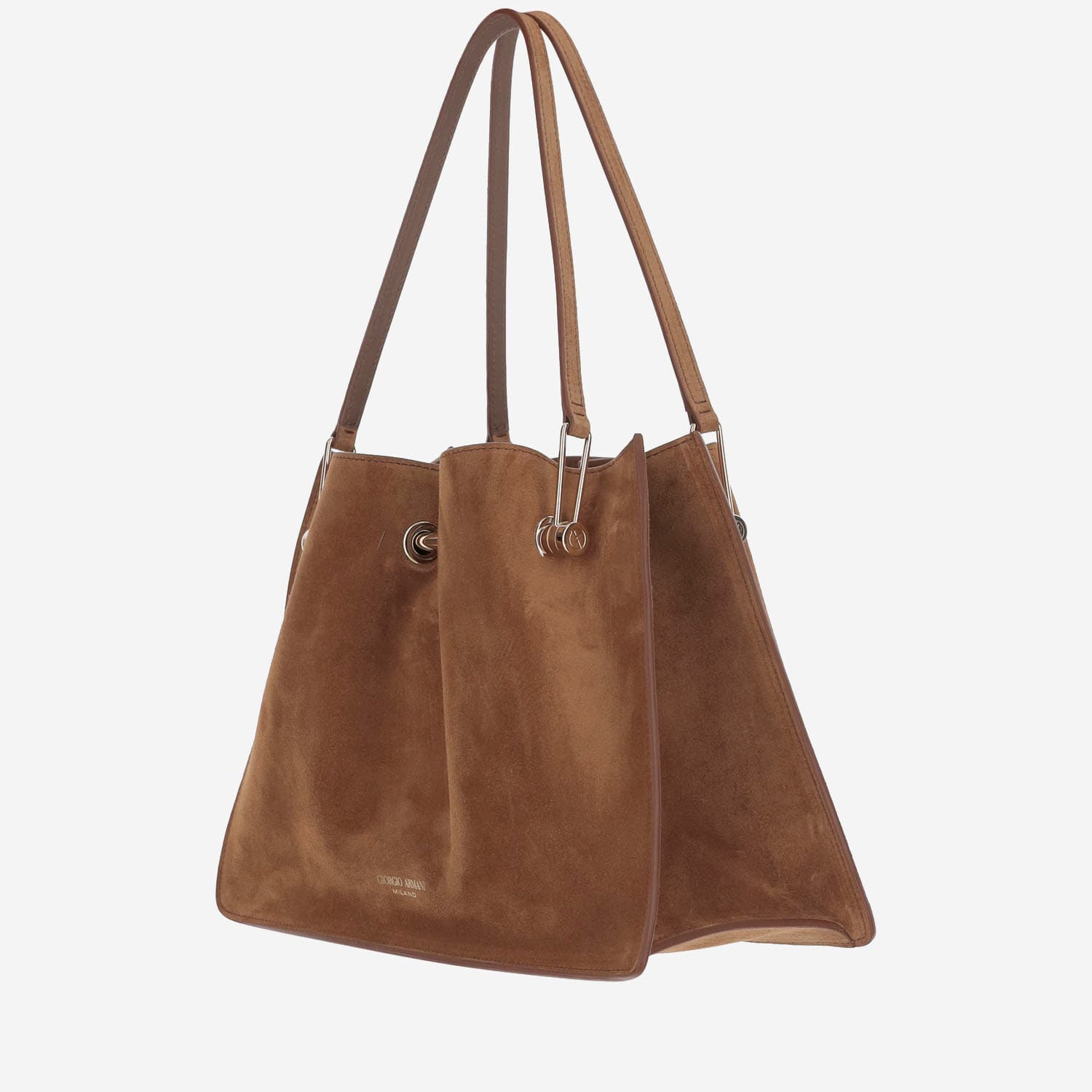 GIORGIO ARMANI SMALL SUEDE SHOPPER BAG