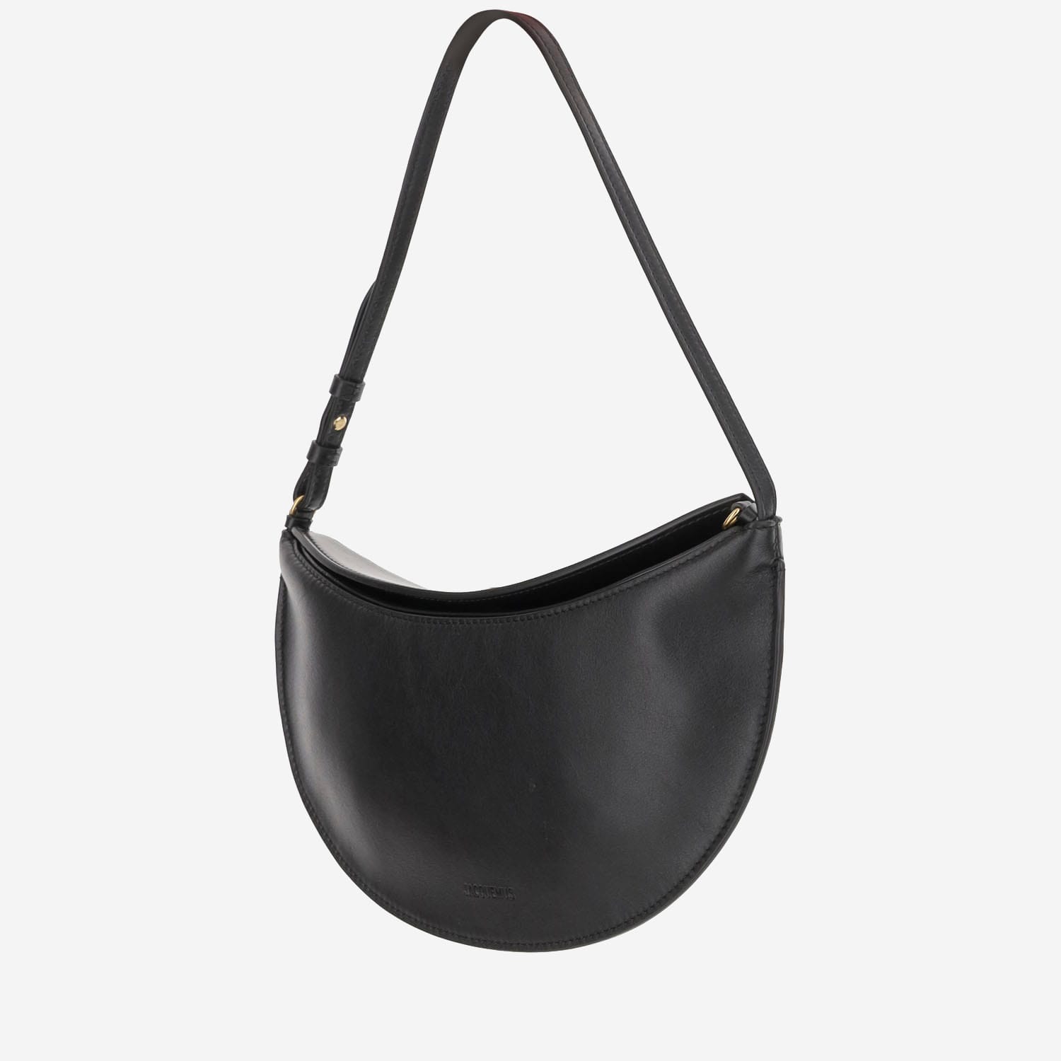 Jacquemus Le Petit Calisso Rond Embellished Leather Clutch In Black