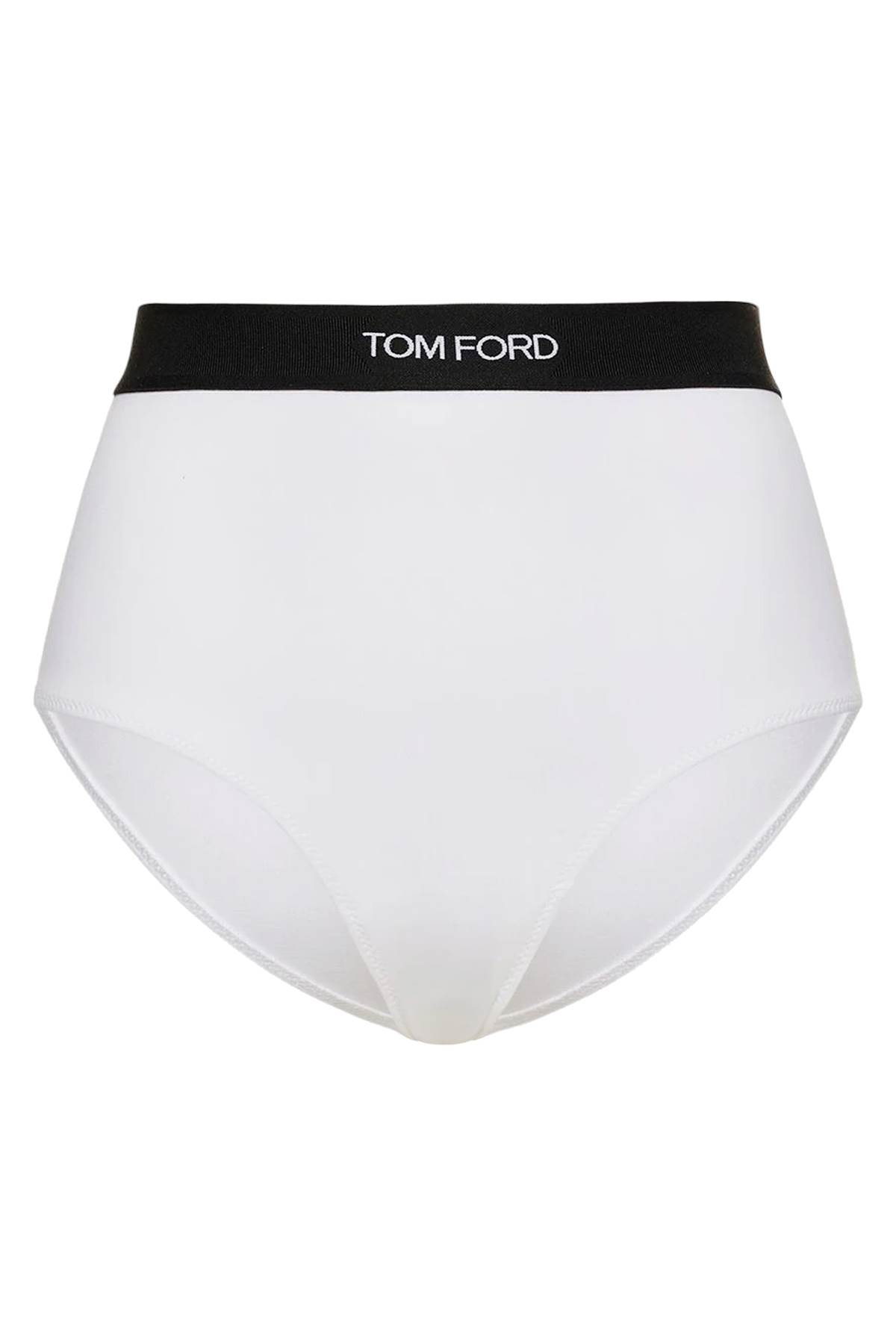 TOM FORD HIGH-WAISTED UNDERWEAR BRIEFS WITH LOGO BAND