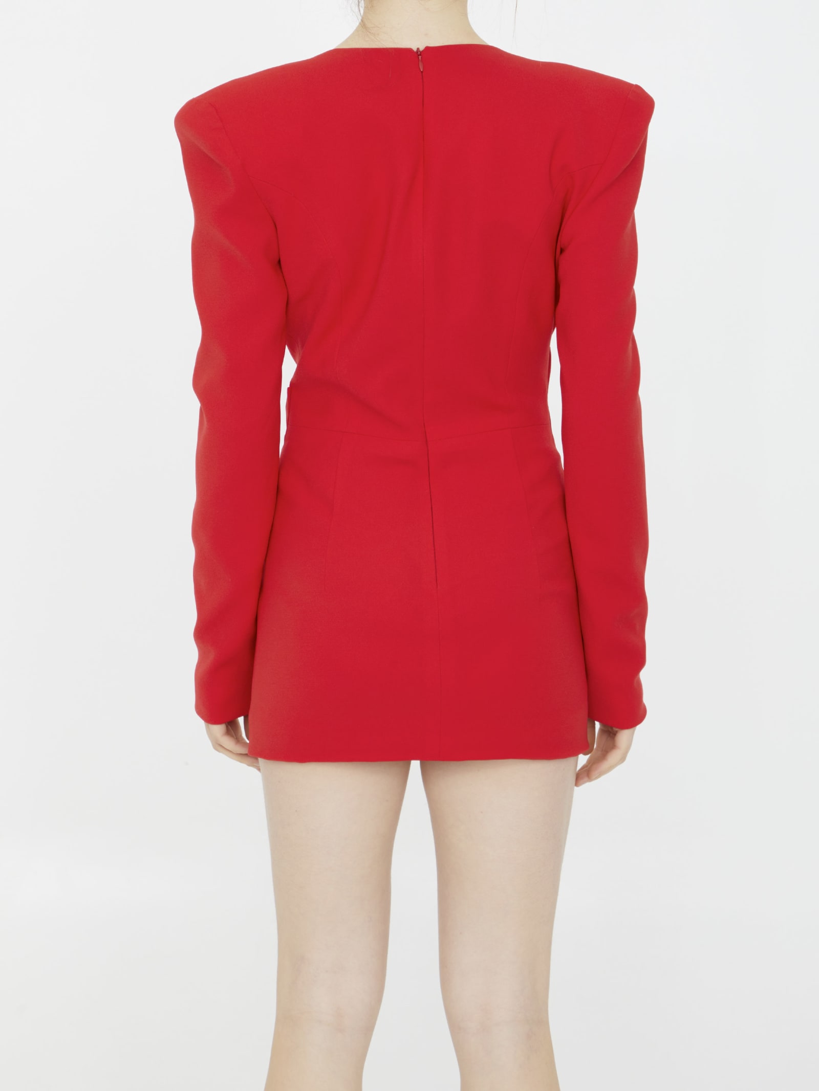 Shop Monot Jersey Mini Dress In Red