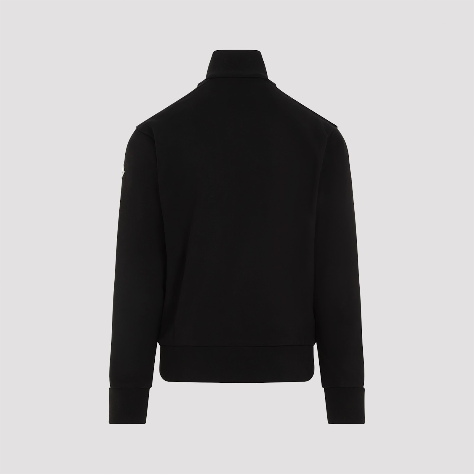 Shop Moncler Zipper Sweatshirt In Black