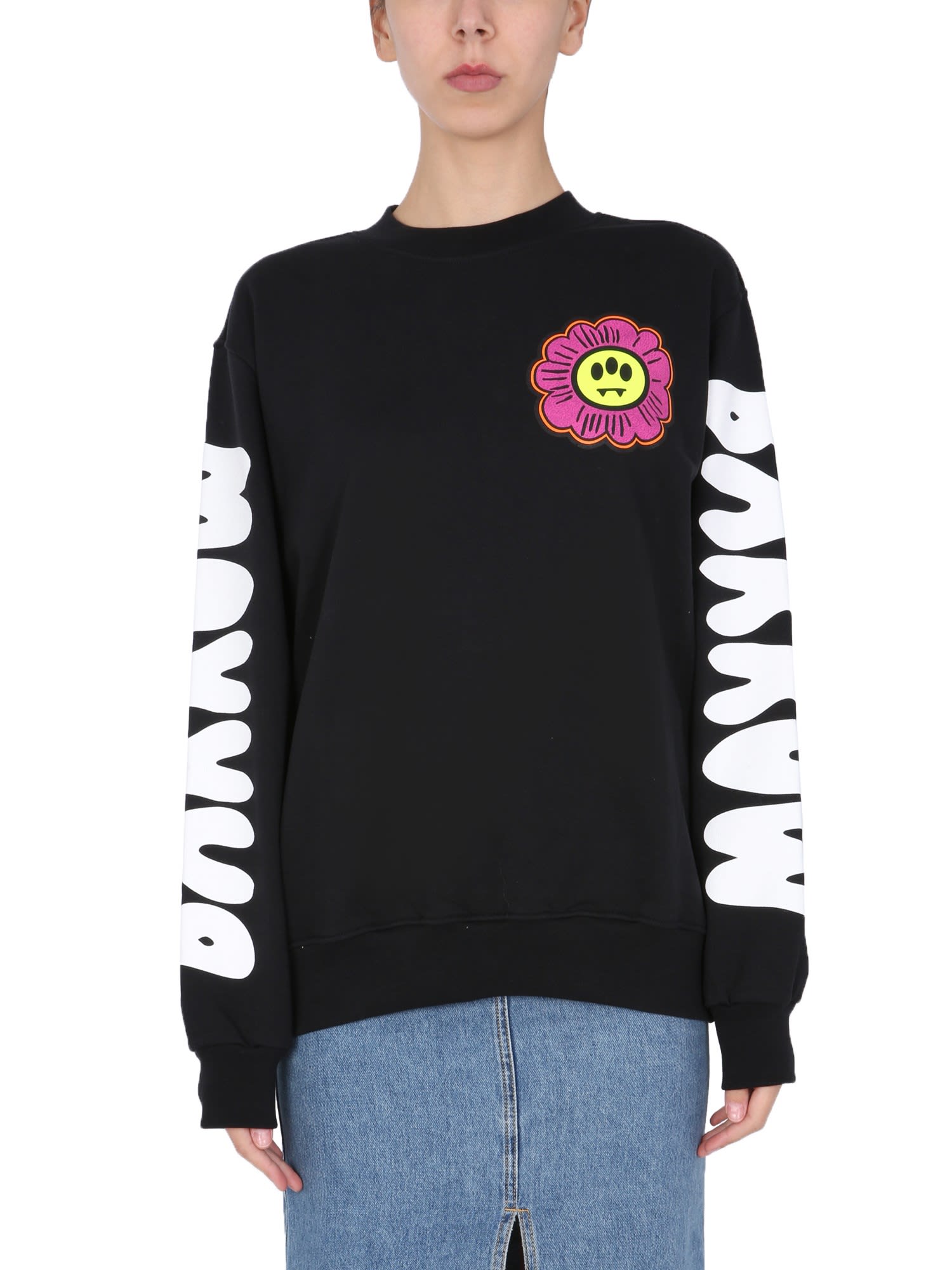 BARROW CREW NECK PRINTED SWEATSHIRT,029132 110