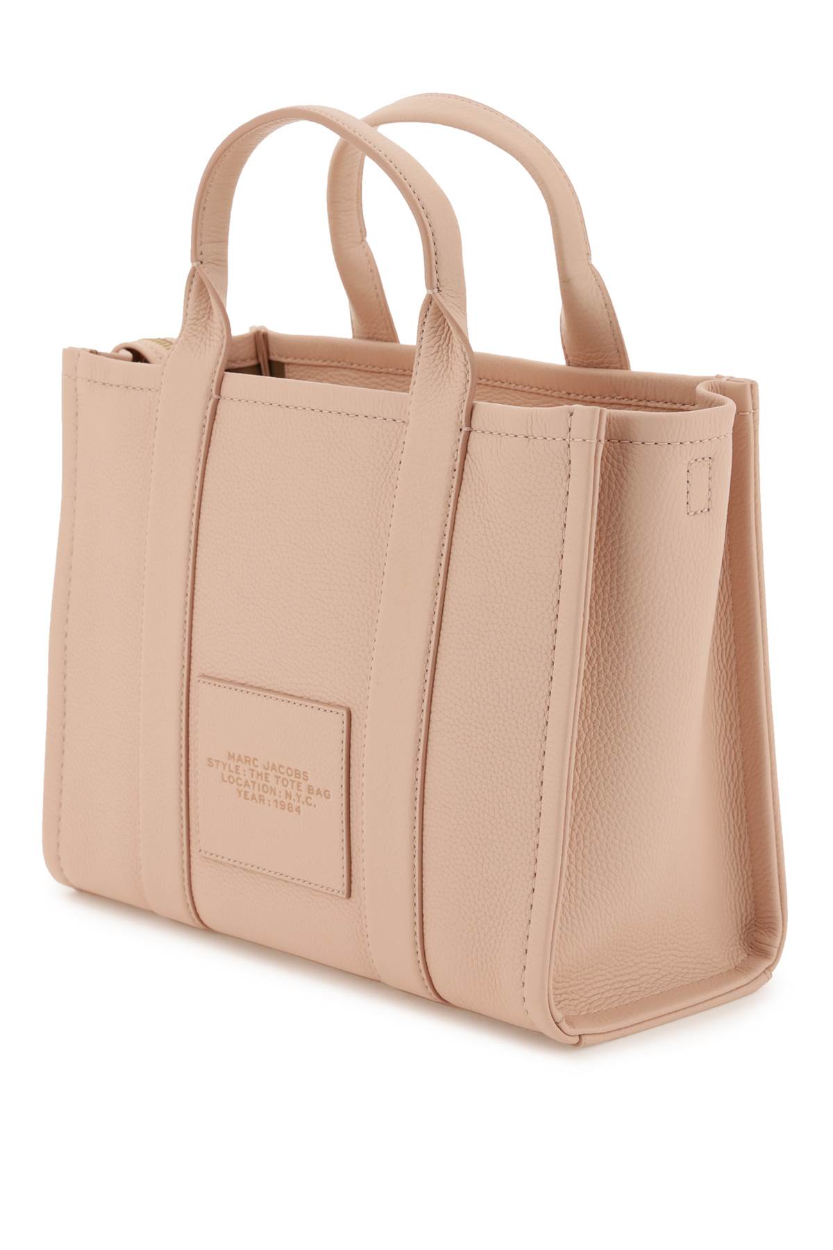 Marc Jacobs The Leather Medium Tote Bag In Pink